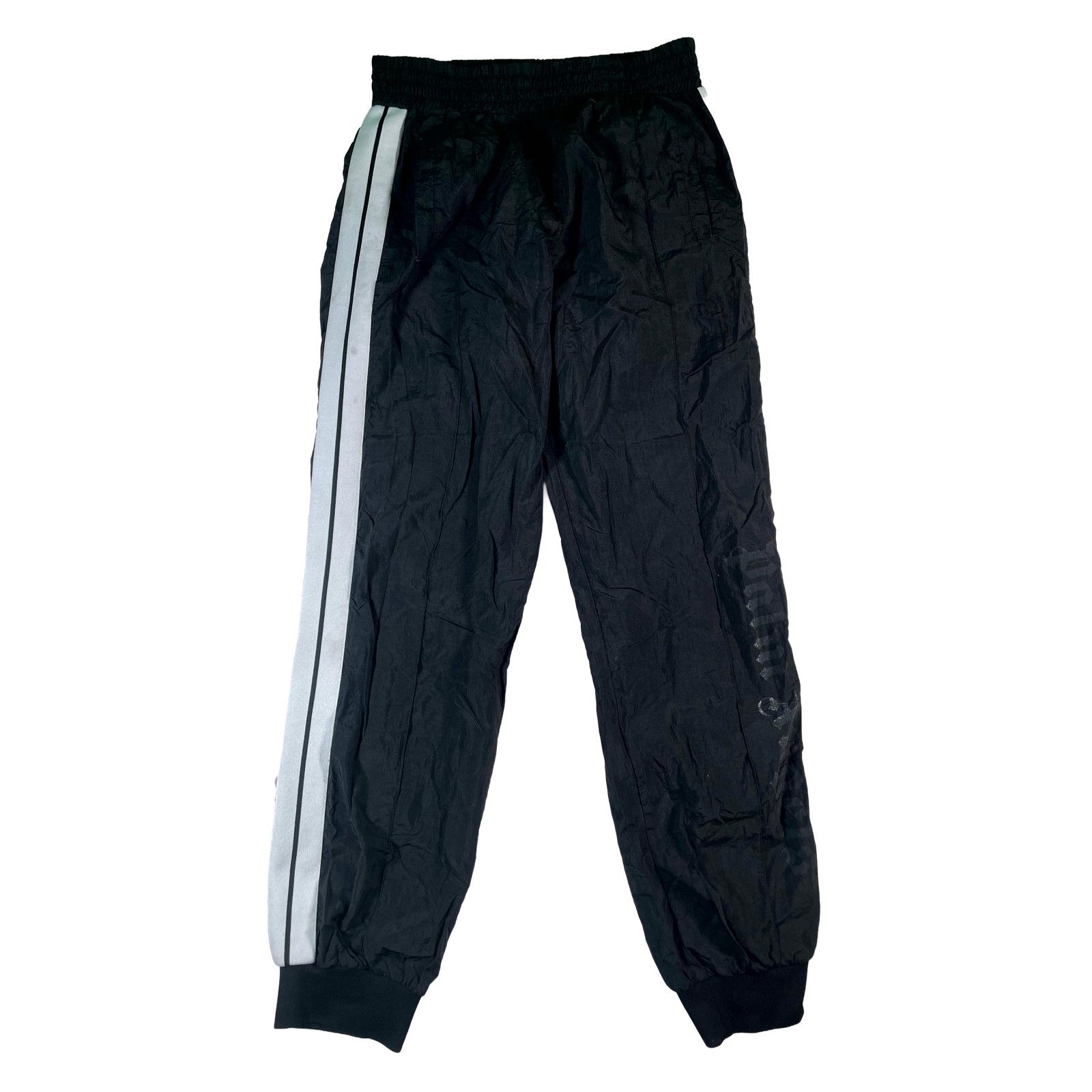 Palm Angels Palm Angels Faded Logo Black & White Track Pants Size US 32 / EU 48 - 1 Thumbnail