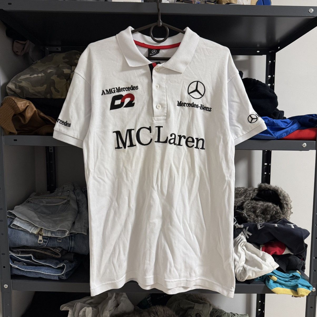 Mercedes-Benz Vintage Mercedes Benz McLaren AMG Polo Tee Size US L / EU 52-54 / 3 - 1 Thumbnail