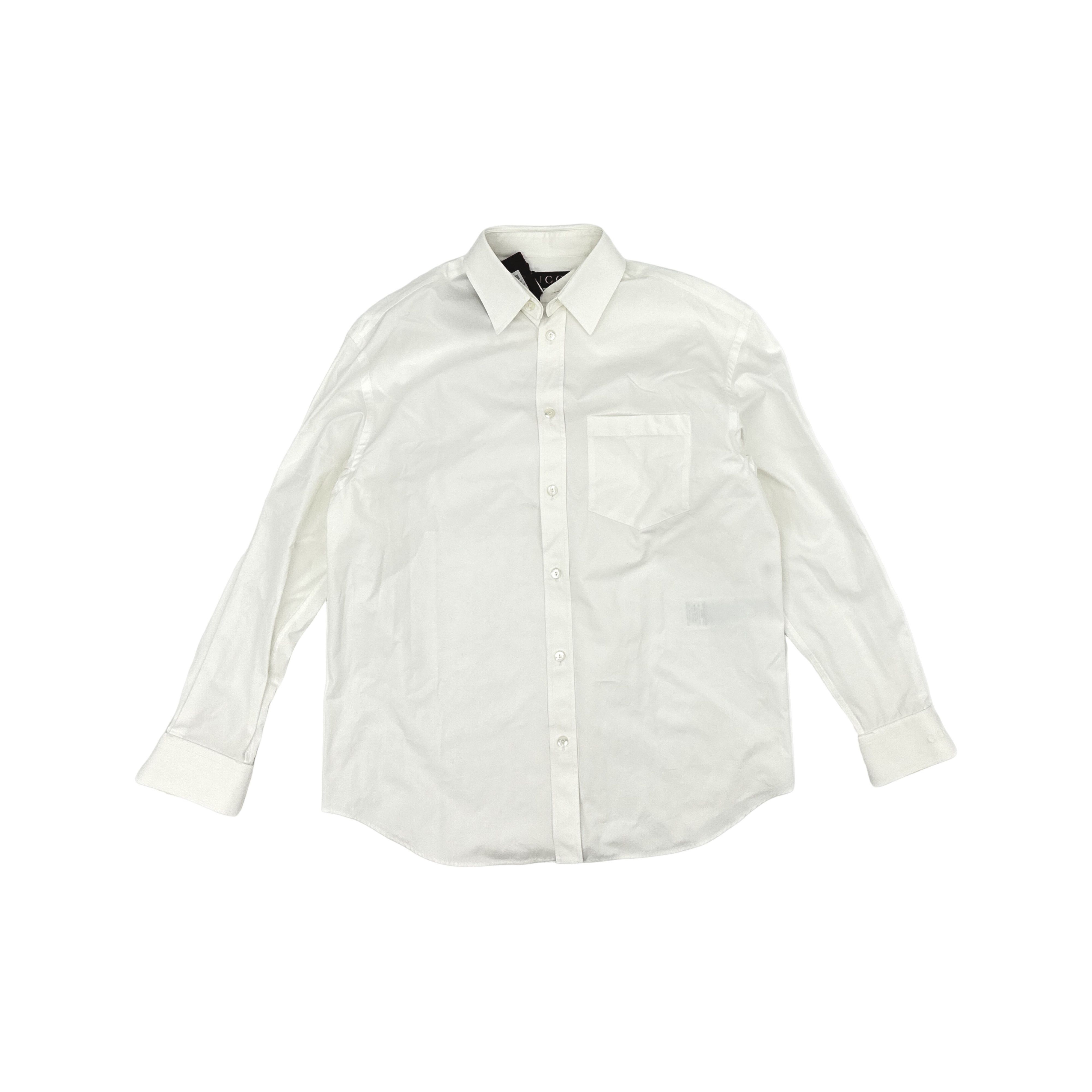 Gucci Gucci Lido Solid Point Collar Shirt Size 44 Size US S / EU 44-46 / 1 - 1 Thumbnail