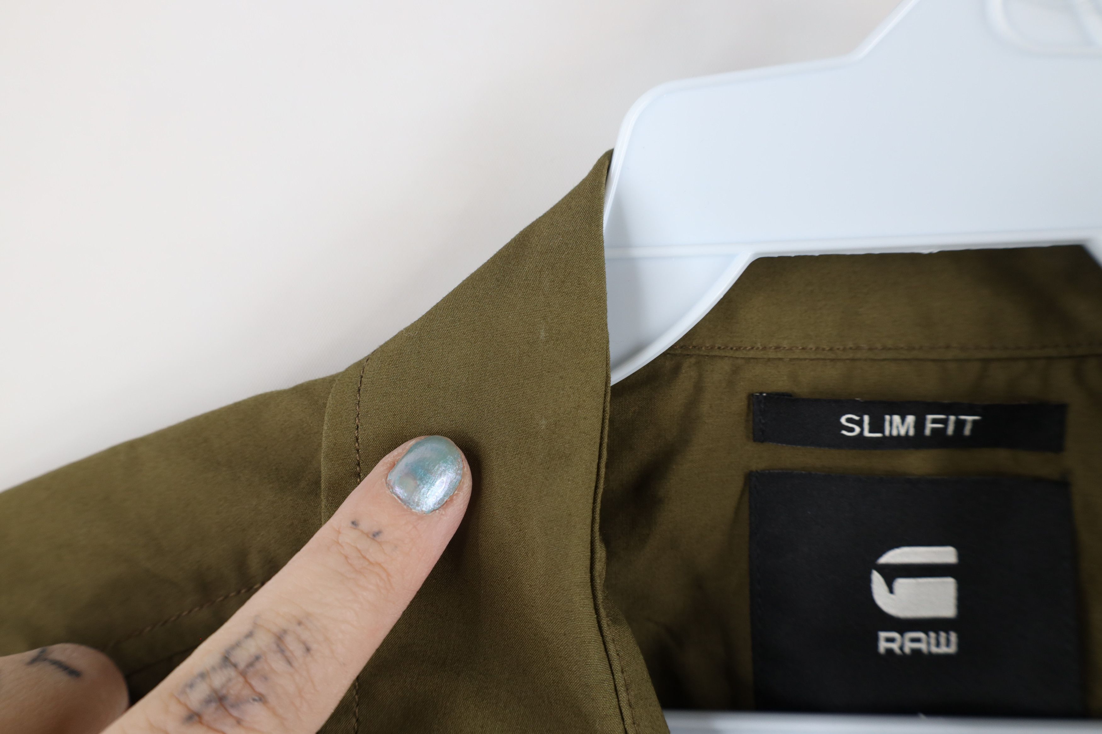 Vintage G Star Raw Spell Out Military Style Collared Button Shirt Size US L / EU 52-54 / 3 - 6 Thumbnail
