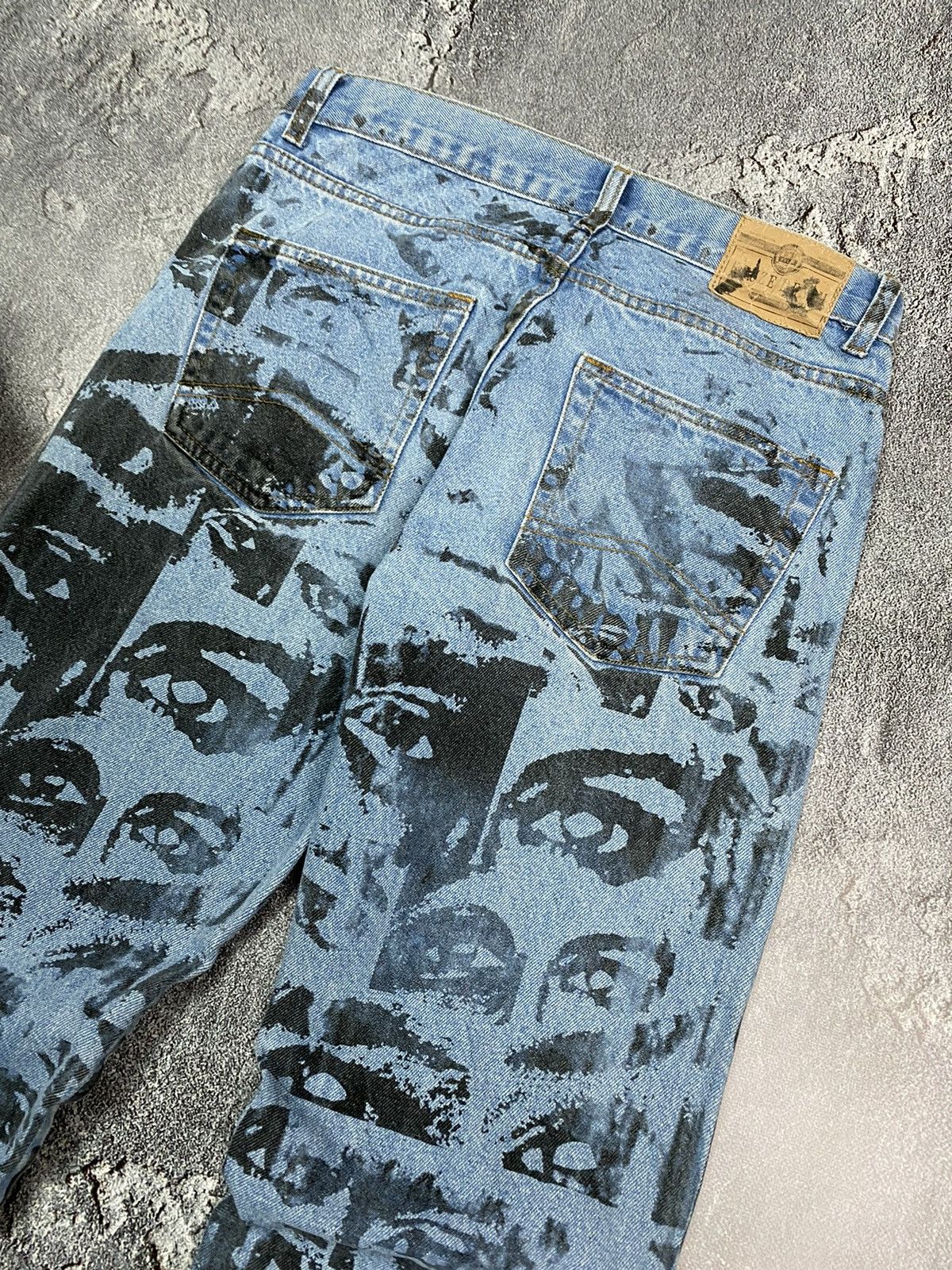 Other Avant-Garde print denim pants cool eyes Size US 30 / EU 46 - 17 Thumbnail