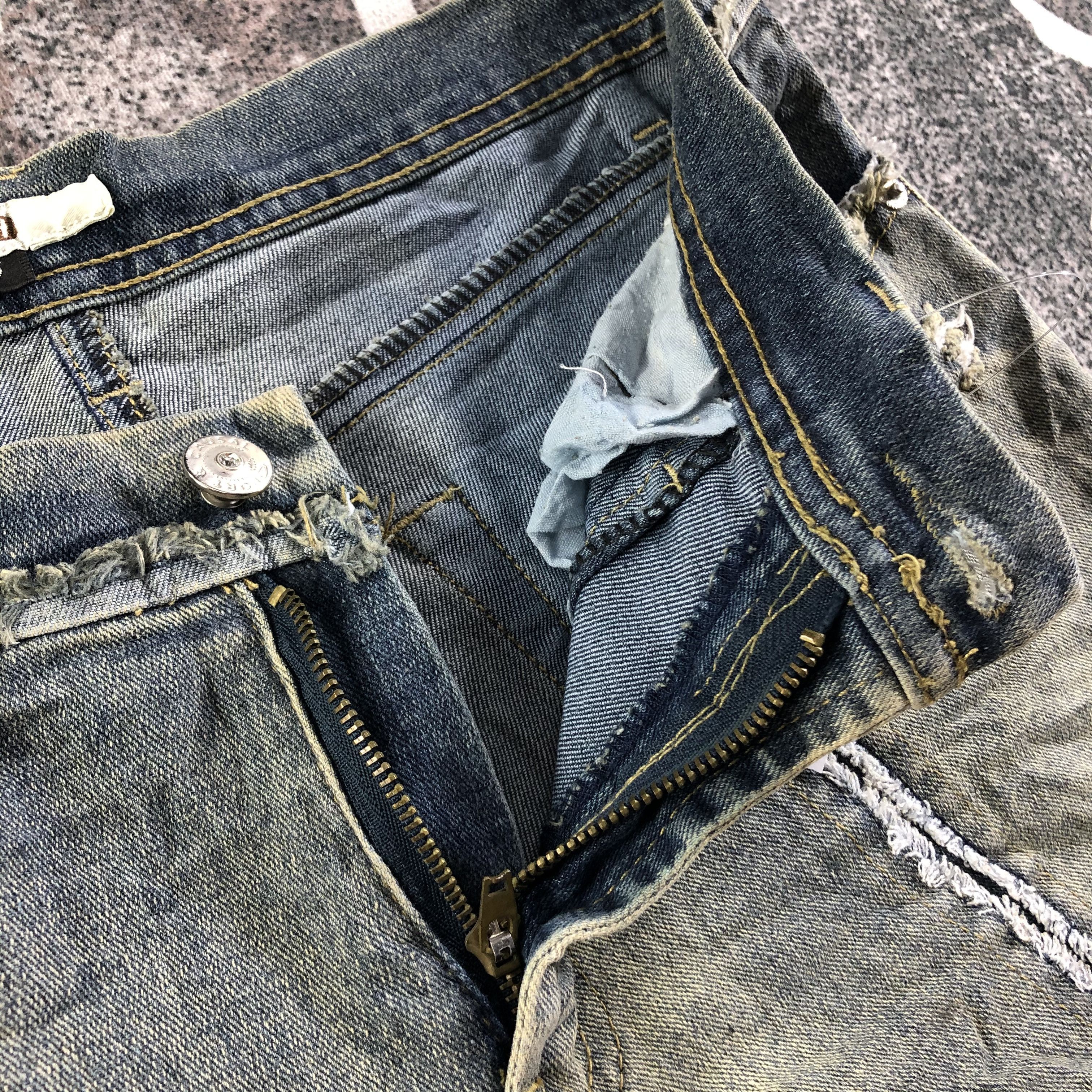 If Six Was Nine Japanese Flared Jeans Bootcut Denim KJ3097 Size US 28 / EU 44 - 7 Thumbnail