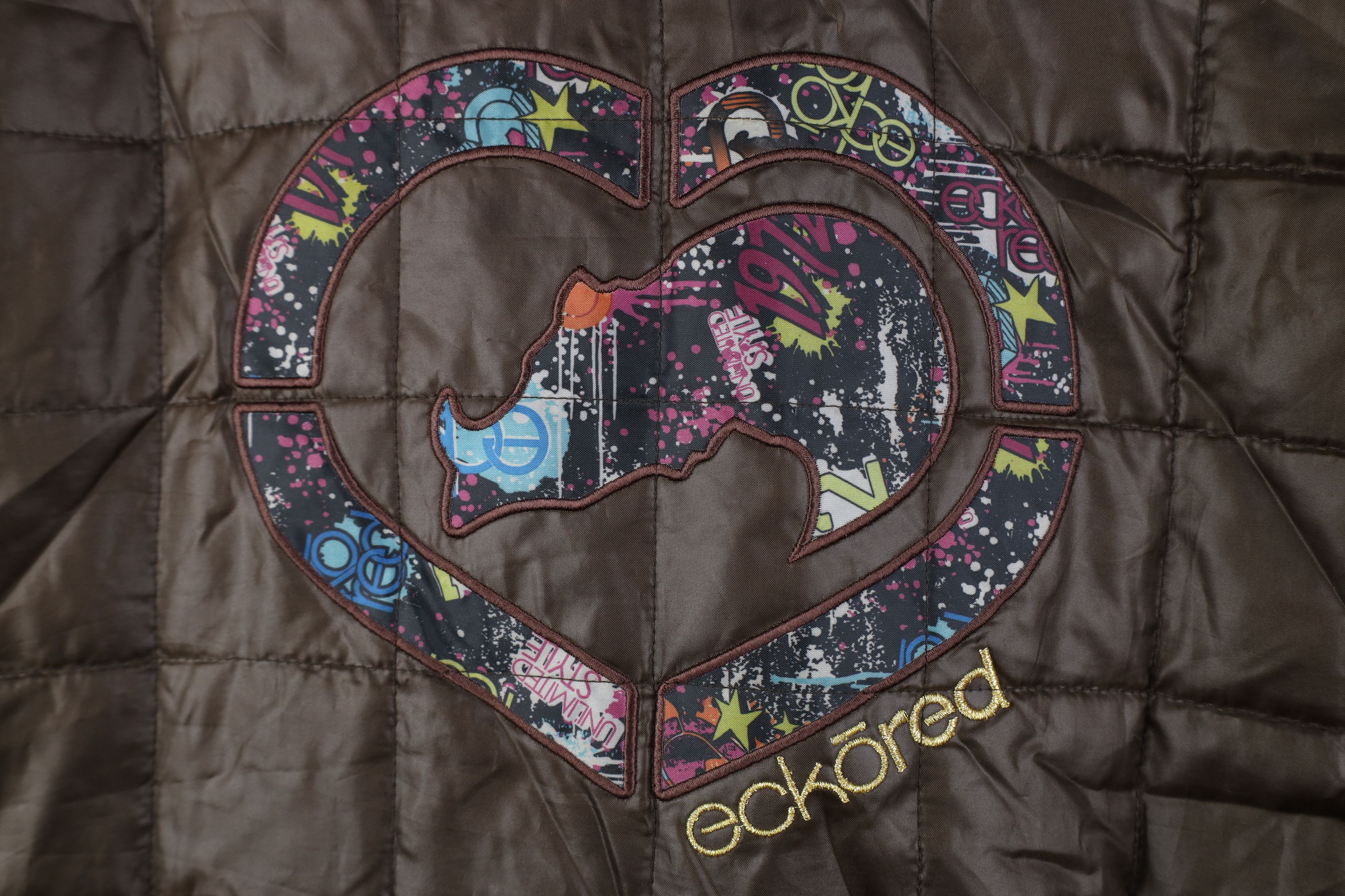 Vintage Vintage Y2K Ecko Faux Fur Trim Quilted Hooded Puffer Jacket Size L / US 10 / IT 46 - 13 Thumbnail