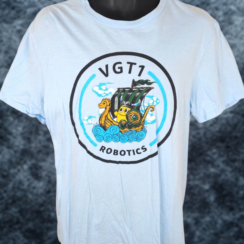 Vintage VGT1 Robotics T Shirt Mens Size Medium Blue Viking Ship Amazon Viking Ship T-Shirt Men M Blue tech software 2020-2029 Mens Size US M / EU 48-50 / 2 - 1 Thumbnail