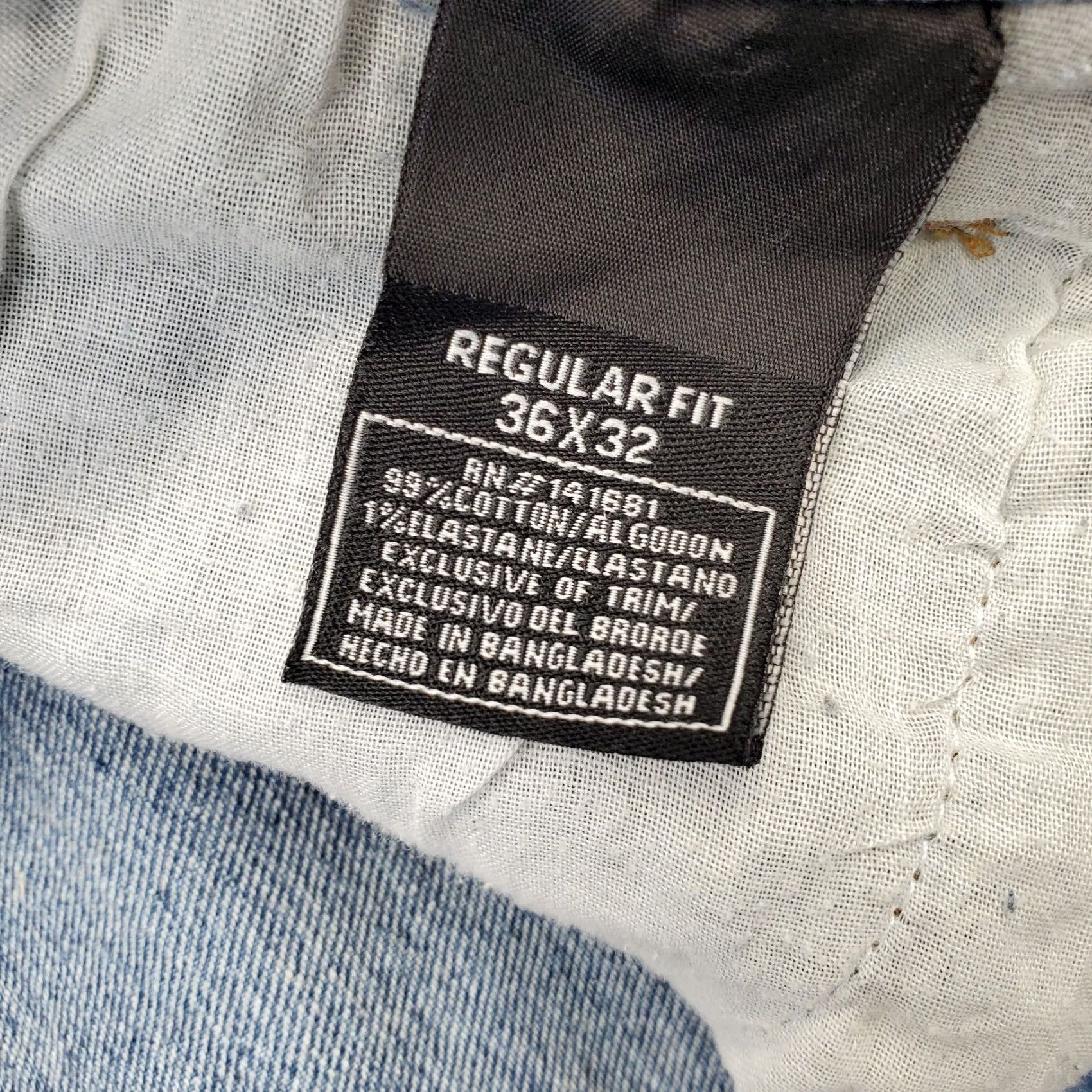 Architect Architect Mens Jeans 36x32 Blue Denim Straight Regular Fit Medium Wash Jeans Size US 36 / EU 52 - 6 Thumbnail