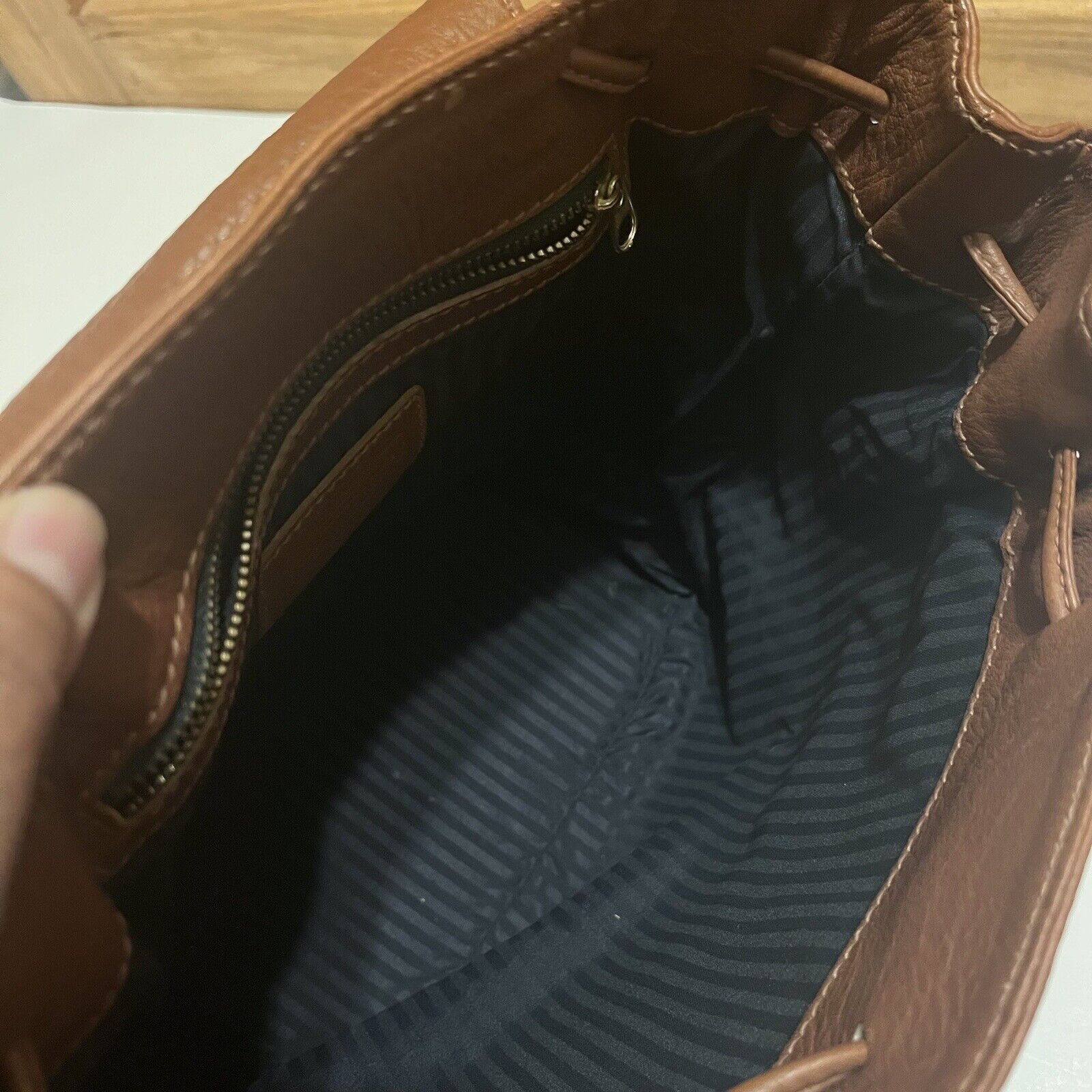 Coach VINTAGE 80’s Coach Sonoma Pebbled Leather Brown Backpack No: Size ONE SIZE - 12 Thumbnail