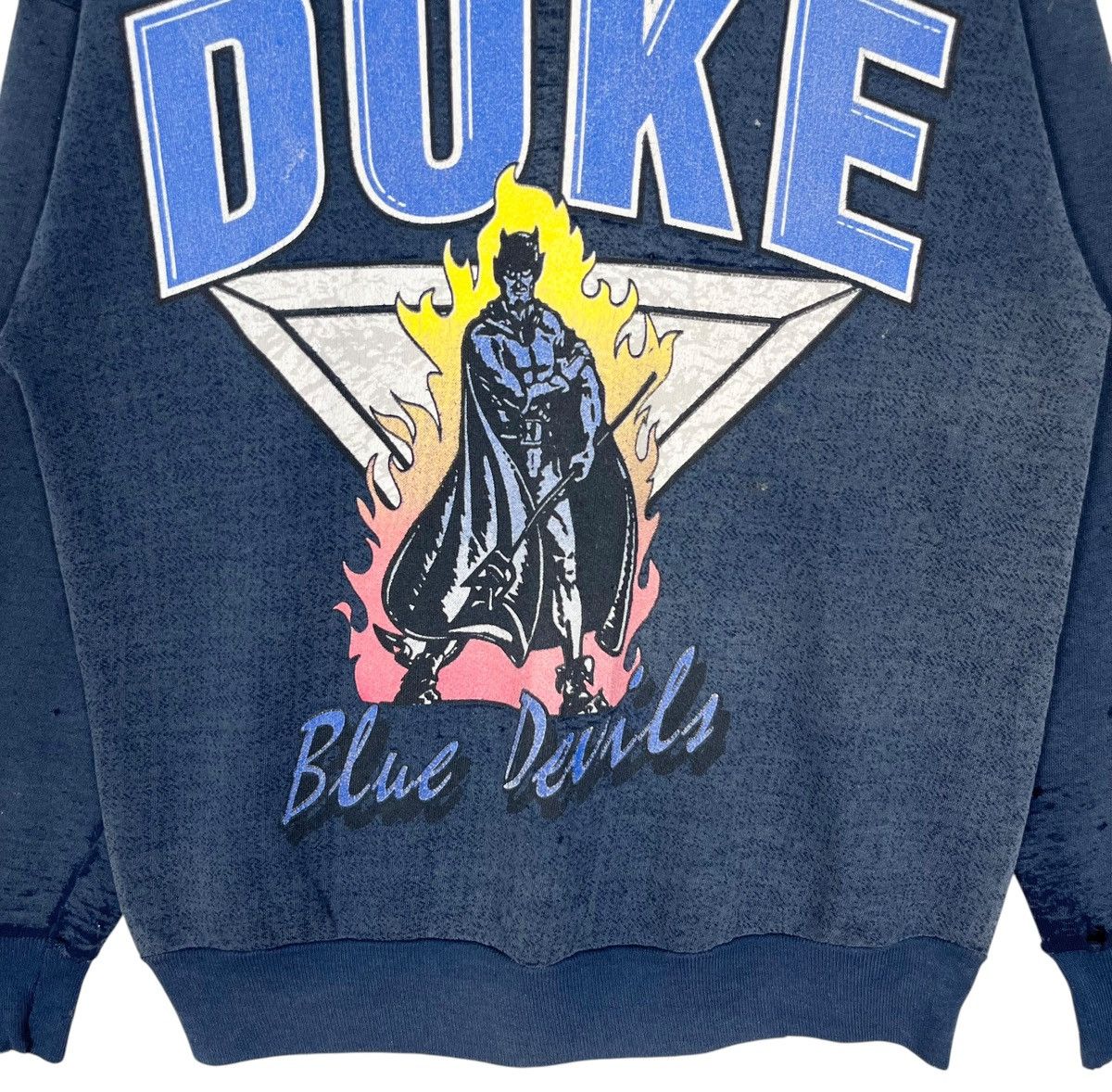 NCAA × Vintage Vintage 90s DUKE Blue Devils Sweatshirt Size US M / EU 48-50 / 2 - 4 Thumbnail