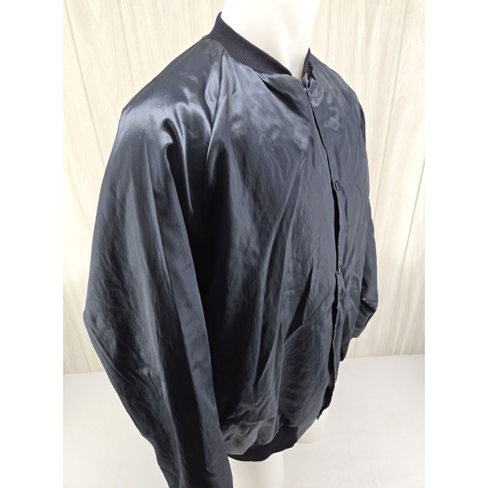 Vintage VINTAGE UAW Satin Jacket Local 1413 Huntsville AL 2XL Blue Embroidered Logo Westark Bomber Jacket Mens Size US XXL / EU 58 / 5 - 7 Thumbnail