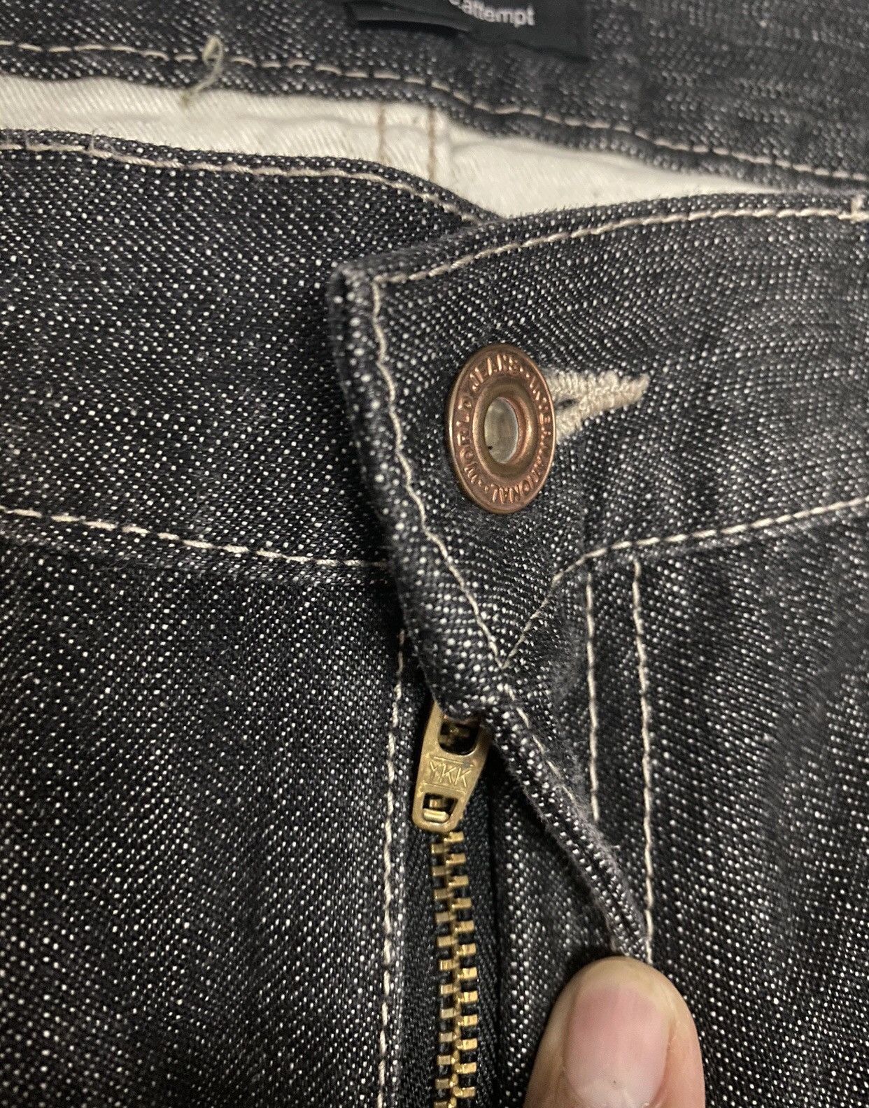 Japanese Brand Vintage CNCV Concave Attempt Japanese Denim Jeans Size US 35 - 7 Thumbnail