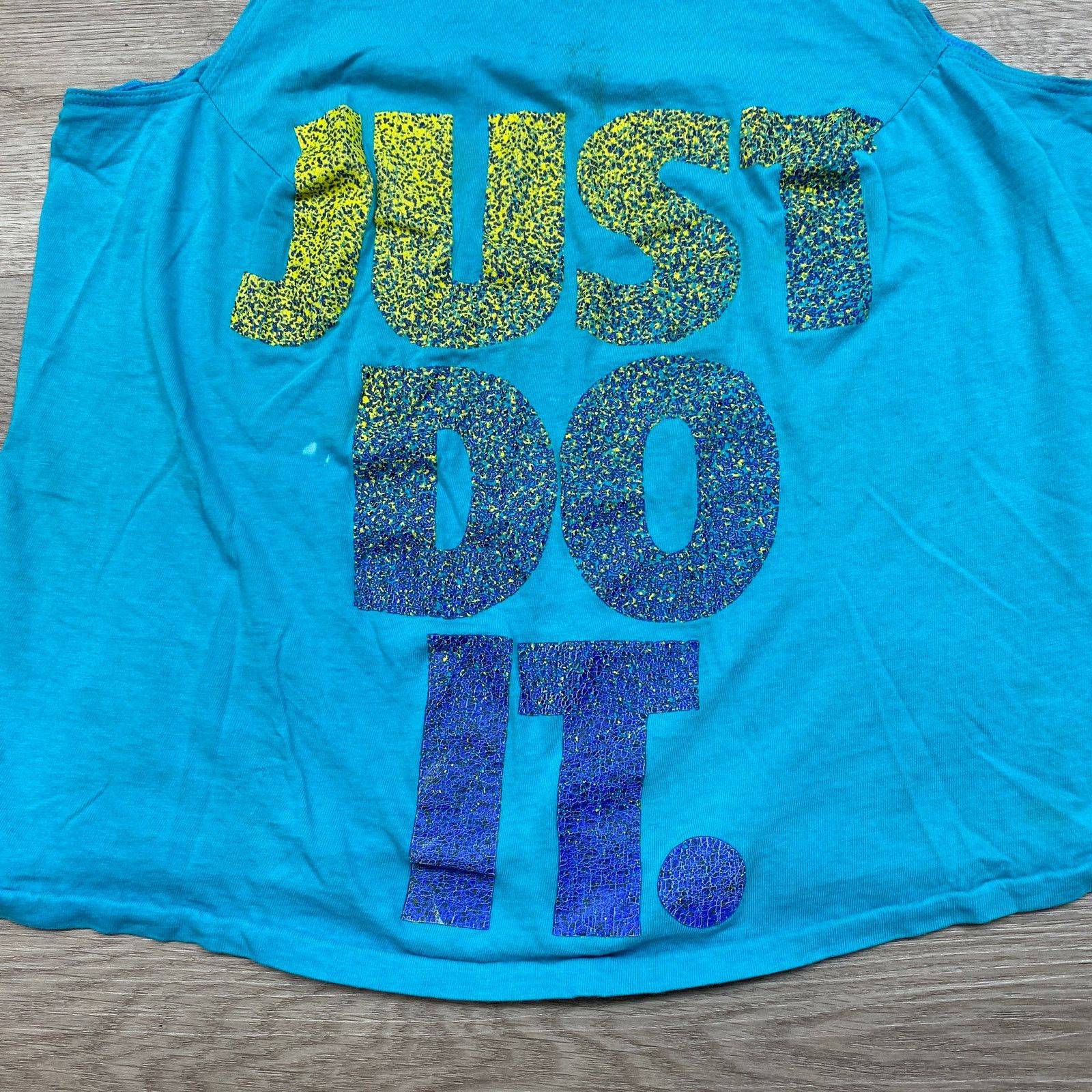 Nike × Vintage Vintage 80s 90s Nike Just Do It Tank Top Mens L Summer Beach Size US L / EU 52-54 / 3 - 2 Thumbnail