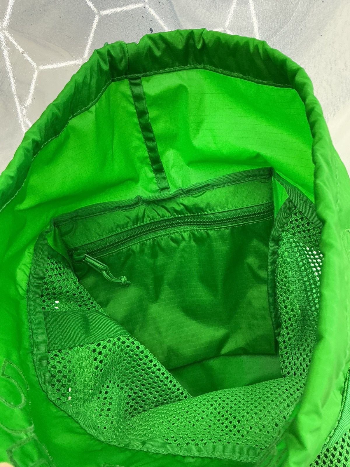 Supreme Supreme Mesh Box Logo Backpack Green Size ONE SIZE - 10 Thumbnail