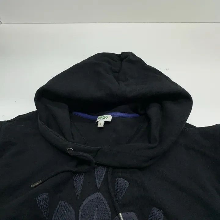 Kenzo KENZO Black Embroidered Eye Hoodie for Men -2507 Size US L / EU 52-54 / 3 - 3 Thumbnail