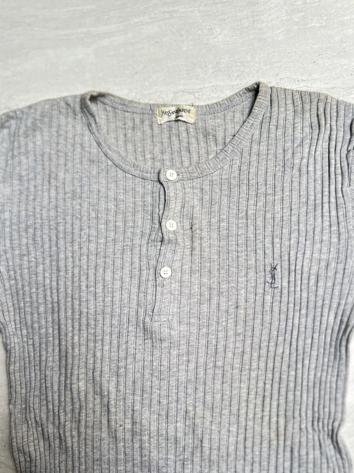 Yves Saint Laurent Yves Saint Laurent Pour Homme Knit T-shirt Size US XS / EU 42 / 0 - 3 Thumbnail