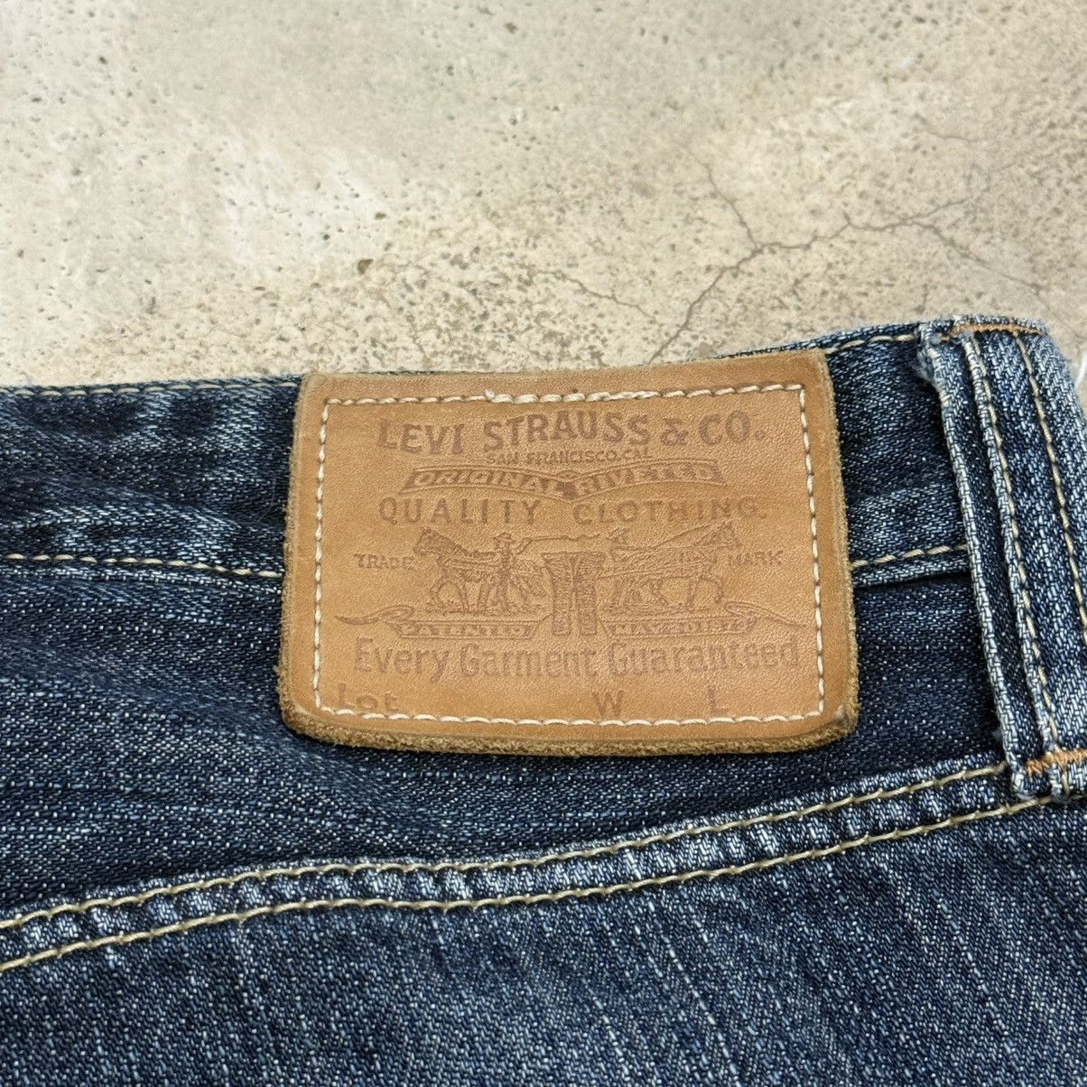 Levi's Levis 505 Selvedge Slim Straight Distressed Denim Pants Size US 28 / EU 44 - 20 Thumbnail