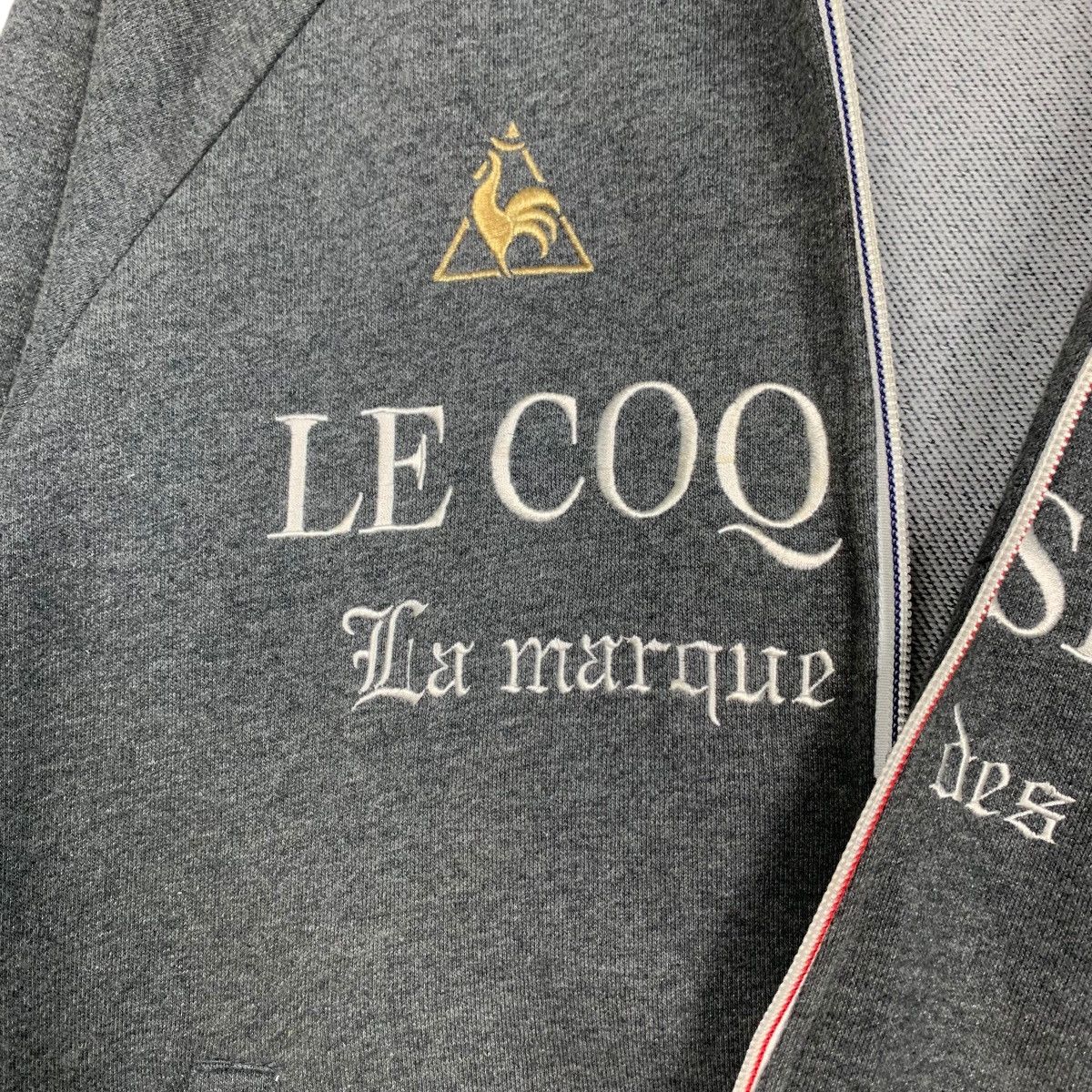 Le Coq Sportif LE COQ SPORTIF Big Logo Zipper Hoodies Sweatshirt #2232-C99 Size US M / EU 48-50 / 2 - 18 Thumbnail