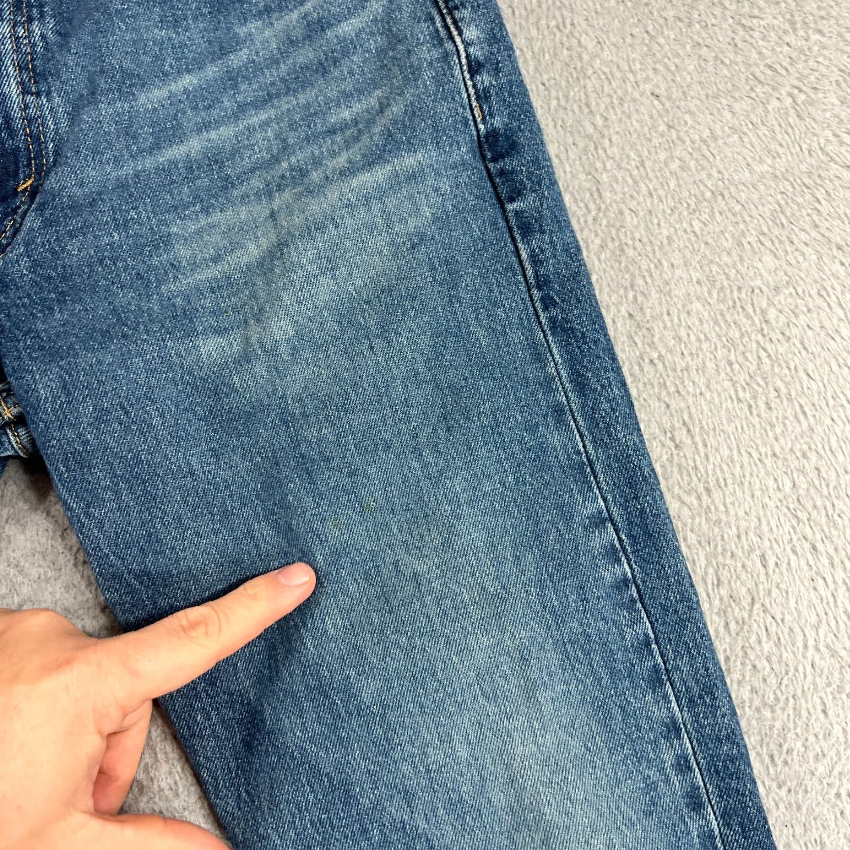 Levi's Levi's 513 Jeans Slim Straight Denim 31x30 Blue Dark Wash Stretch Mens Straight Leg Regular Vintage No Size US 31 - 6 Thumbnail
