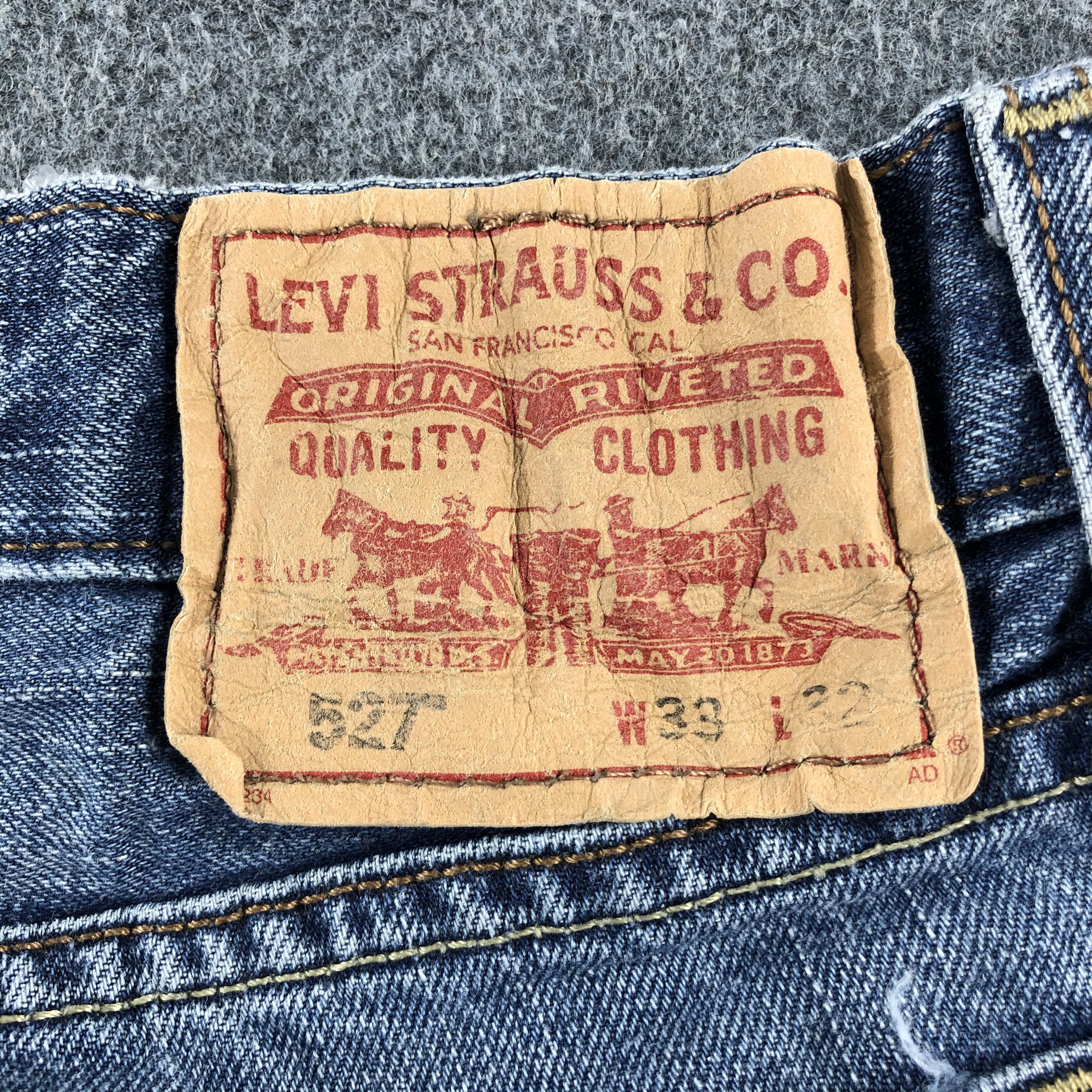 Levi's 90s Vintage Blue Wash Levis 527 Flare Jeans-J2674 Size US 34 / EU 50 - 5 Thumbnail