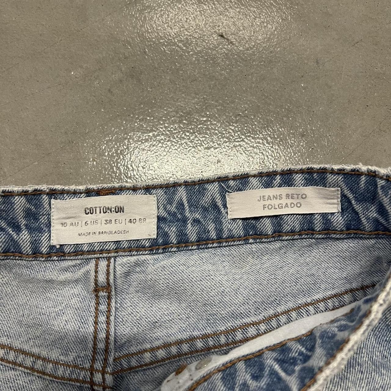 Japanese Brand × Vintage Vintage Y2K/2000s Baggy Wideleg Light wash denim jeans! Size US 28 / EU 44 - 4 Thumbnail