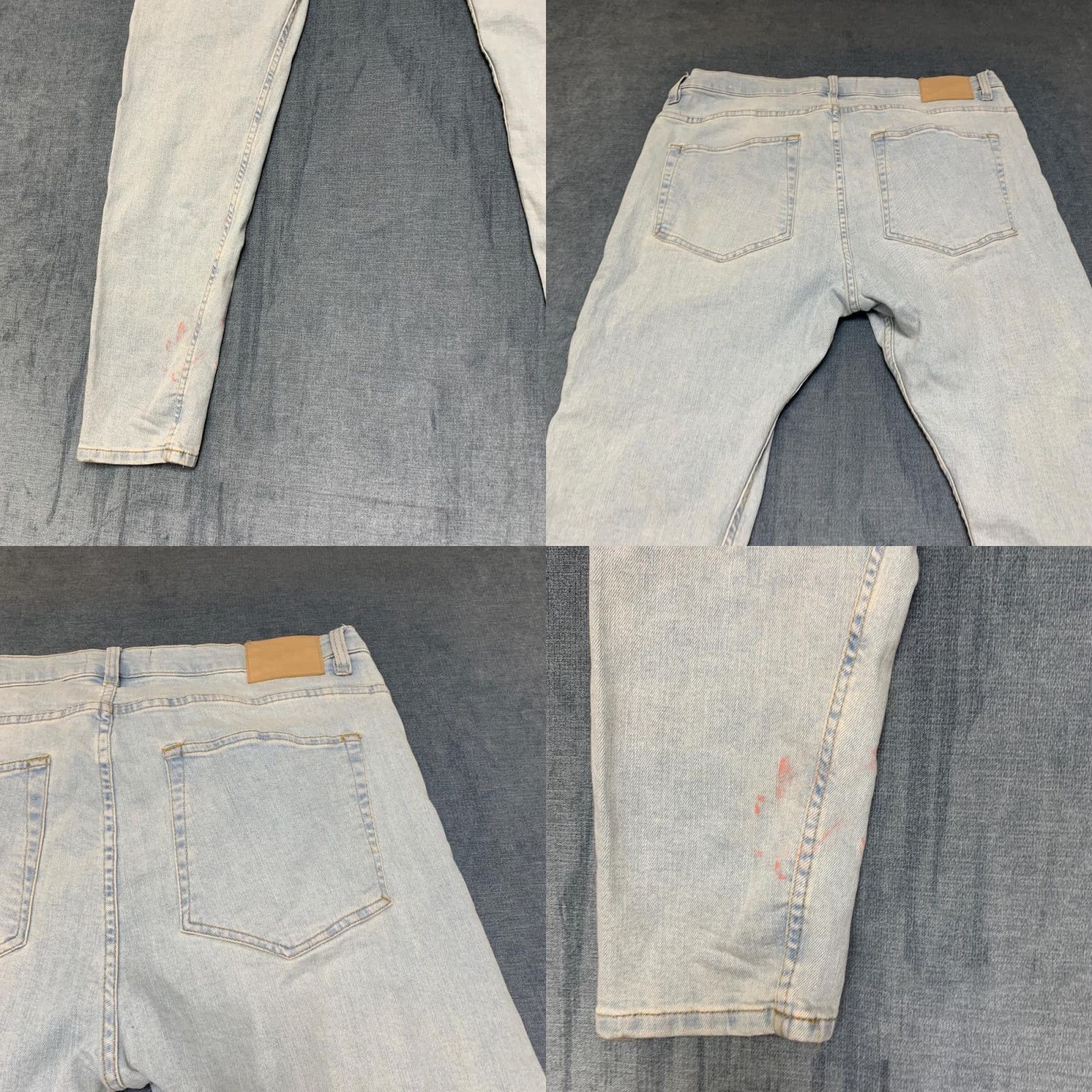 Zara Zara Jeans Mens 38 Blue Denim Cotton Stretch Light Wash Skinny Jeans Streetwear 5-Pocket Design Mens Size US 38 / EU 54 - 10 Thumbnail