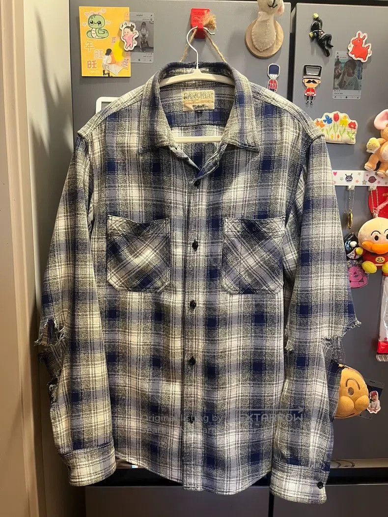 Other Blue and white plaid western shirt Size US L / EU 52-54 / 3 - 2 Thumbnail