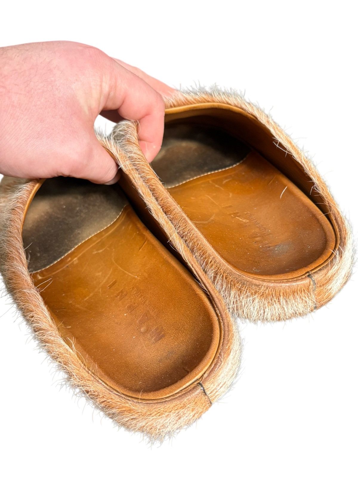 Marni Marni Acid Orange Fur Mules - Size 8 Size US 8 / EU 41 - 4 Thumbnail