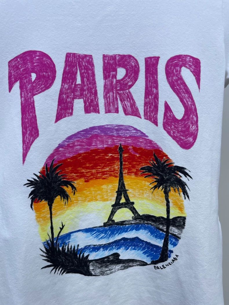 Balenciaga Balenciaga 23 Resort Style PARIS Slim Fit Small Size T-Shi Size XS / US 0-2 / IT 36-38 - 5 Thumbnail