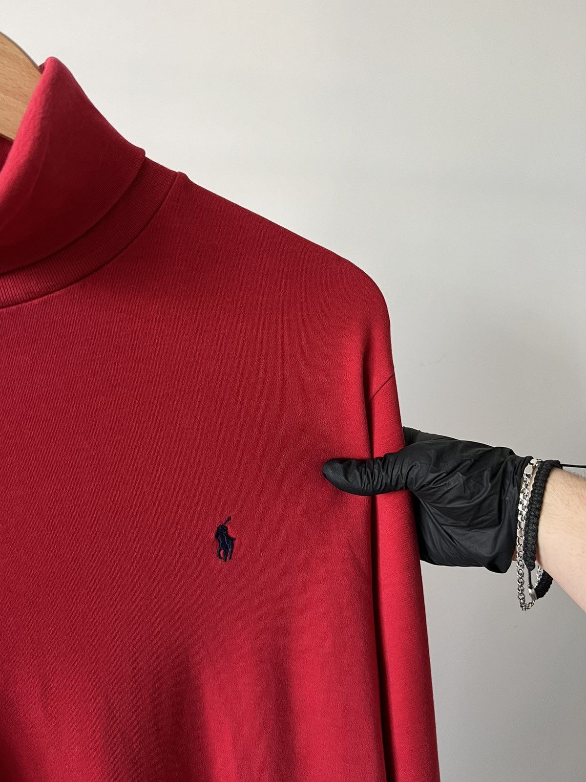 Vintage Polo Ralph Lauren Red ❤️ Long Sleeve Rar Size US S / EU 44-46 / 1 - 12 Thumbnail
