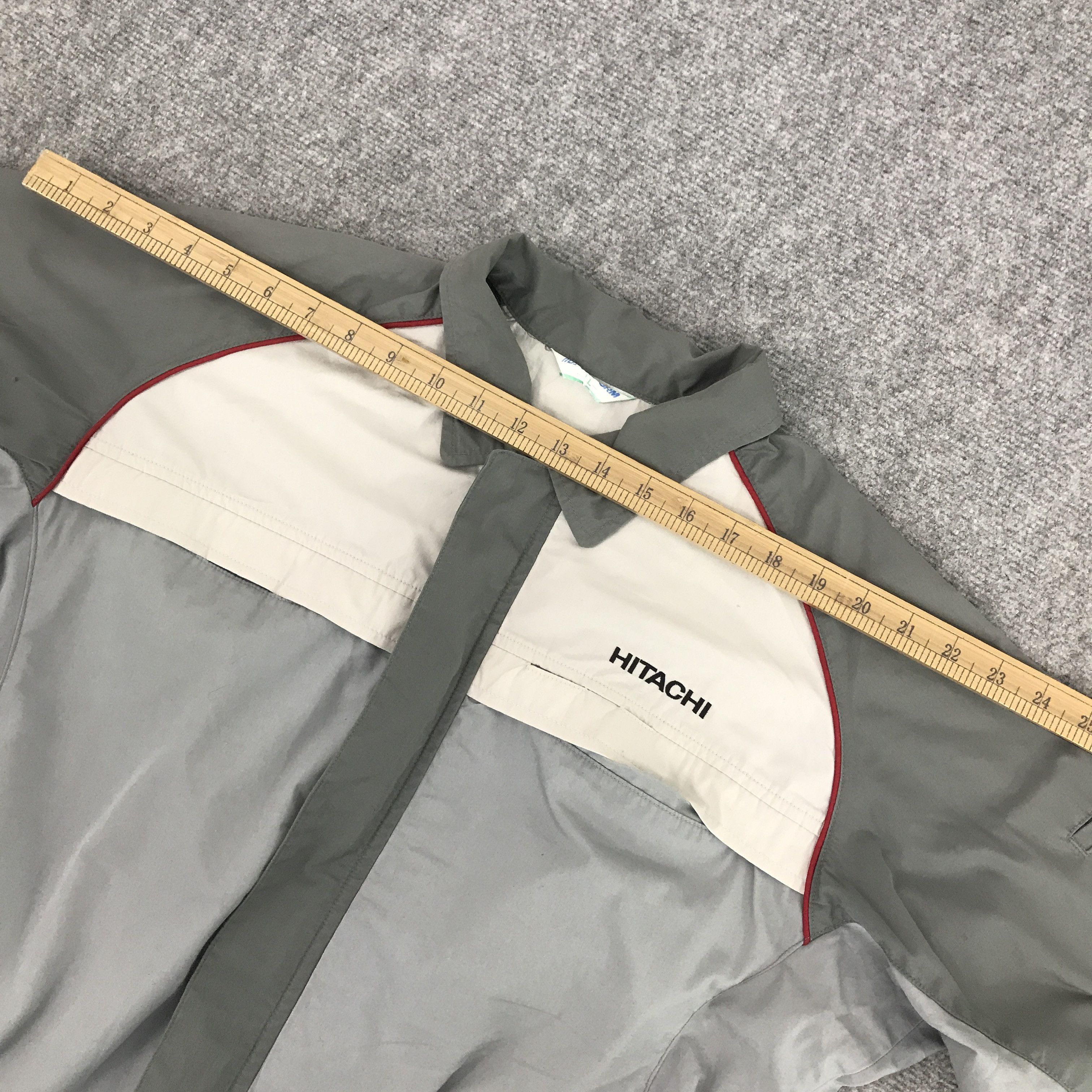 Japanese Brand Rare hitachi work uniform japan zipper up jacket Size US L / EU 52-54 / 3 - 7 Thumbnail