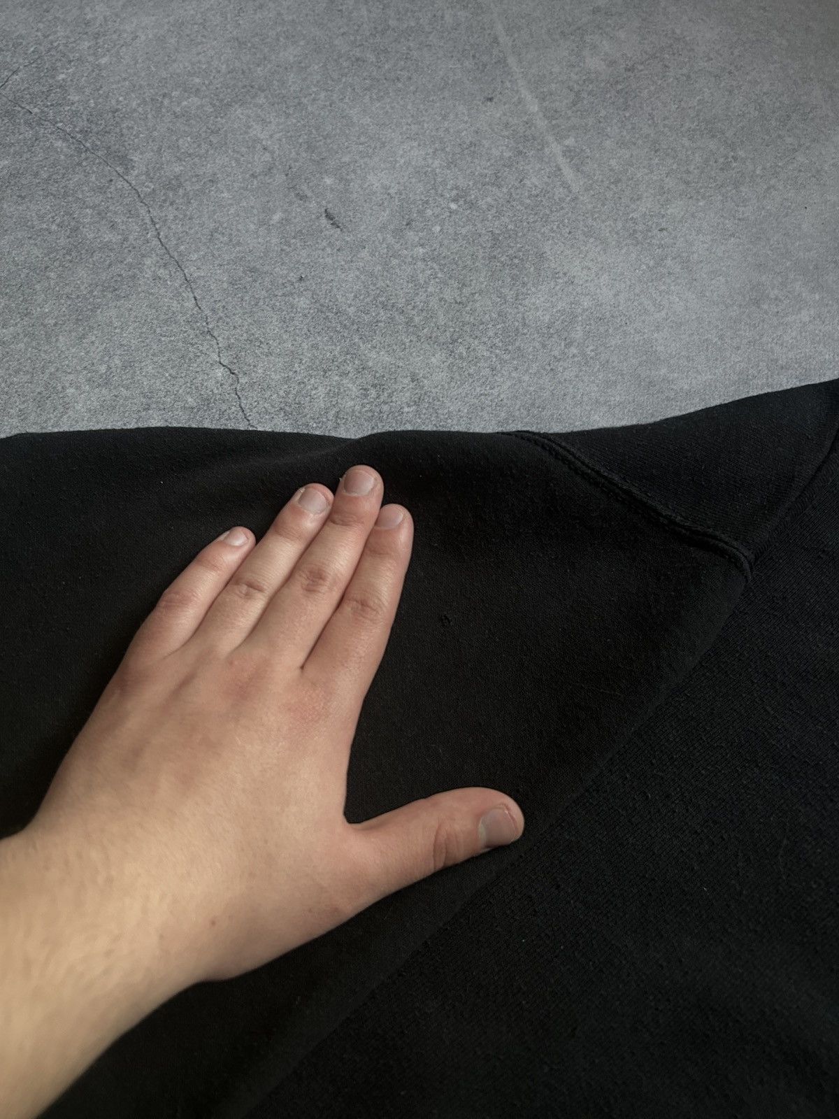 Vintage Vintage Fruit of The Loom boxy black oversized hoodies Size US XL / EU 56 / 4 - 4 Thumbnail