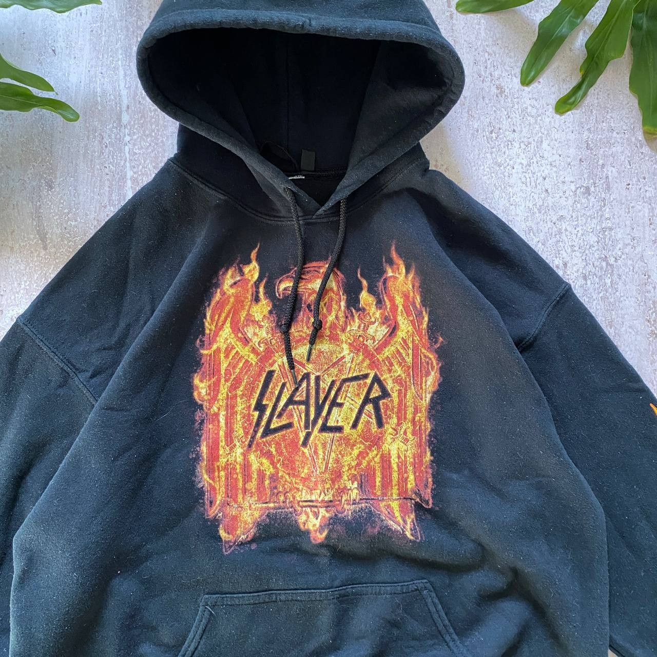 Slayer VINTAGE Y2K RARE SLAYER BAND FADED FLAME HOODIE TOUR 152 Size US L / EU 52-54 / 3 - 2 Thumbnail