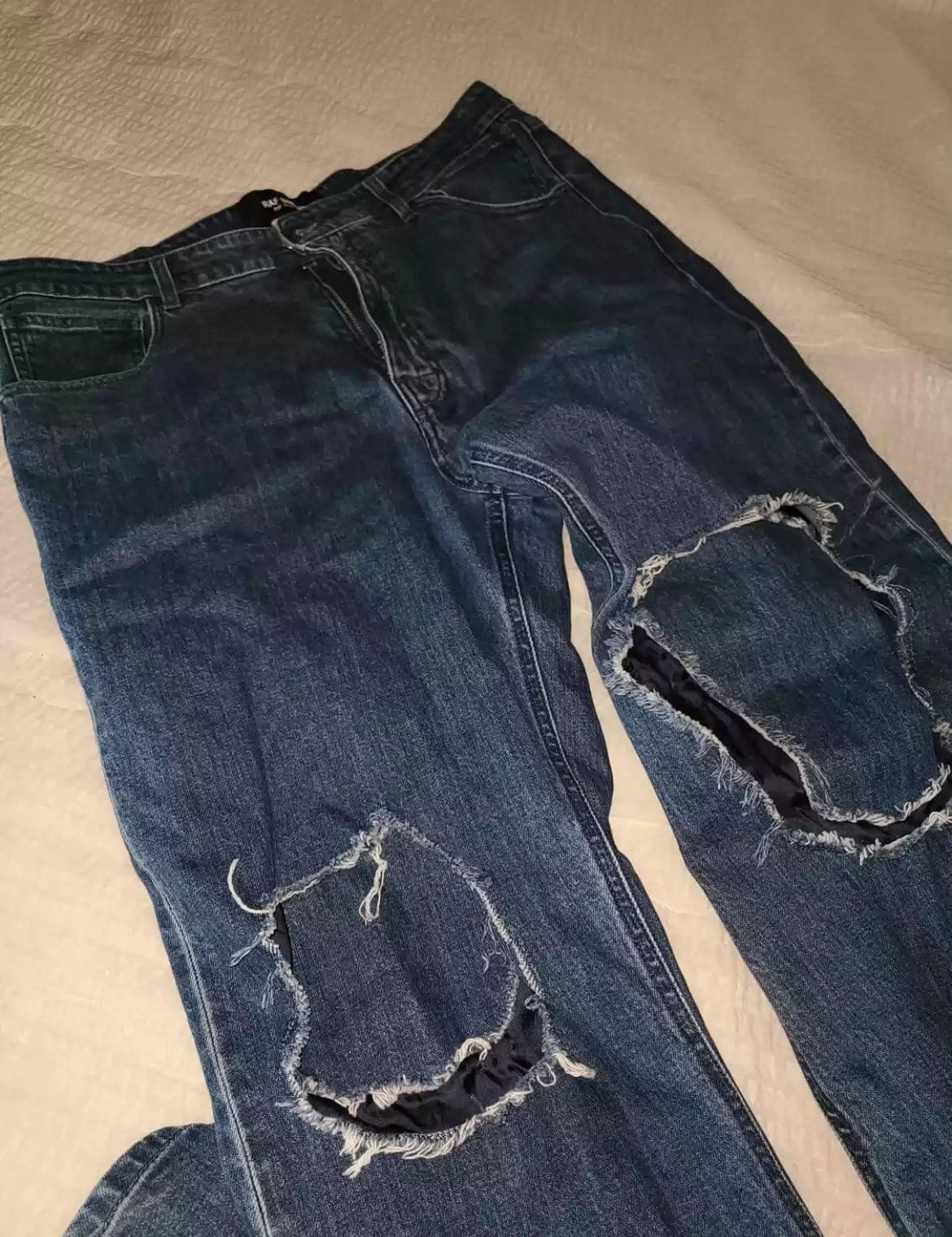 Raf Simons Raf Simons destroyed jeans-2505 Size US 32 / EU 48 - 2 Thumbnail