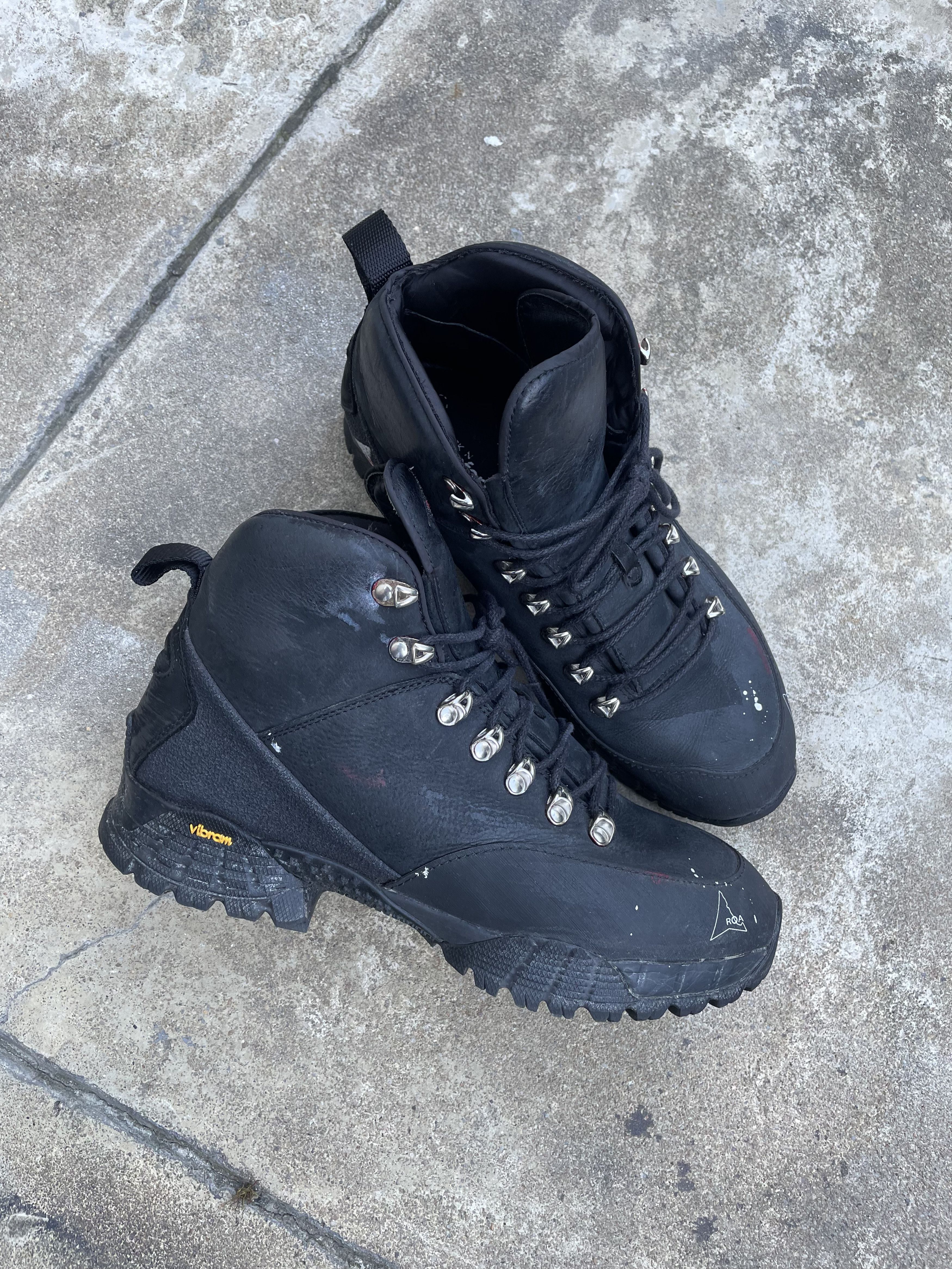 Alyx × ROA Leather Laceless Zip Hiking Boot | Grailed