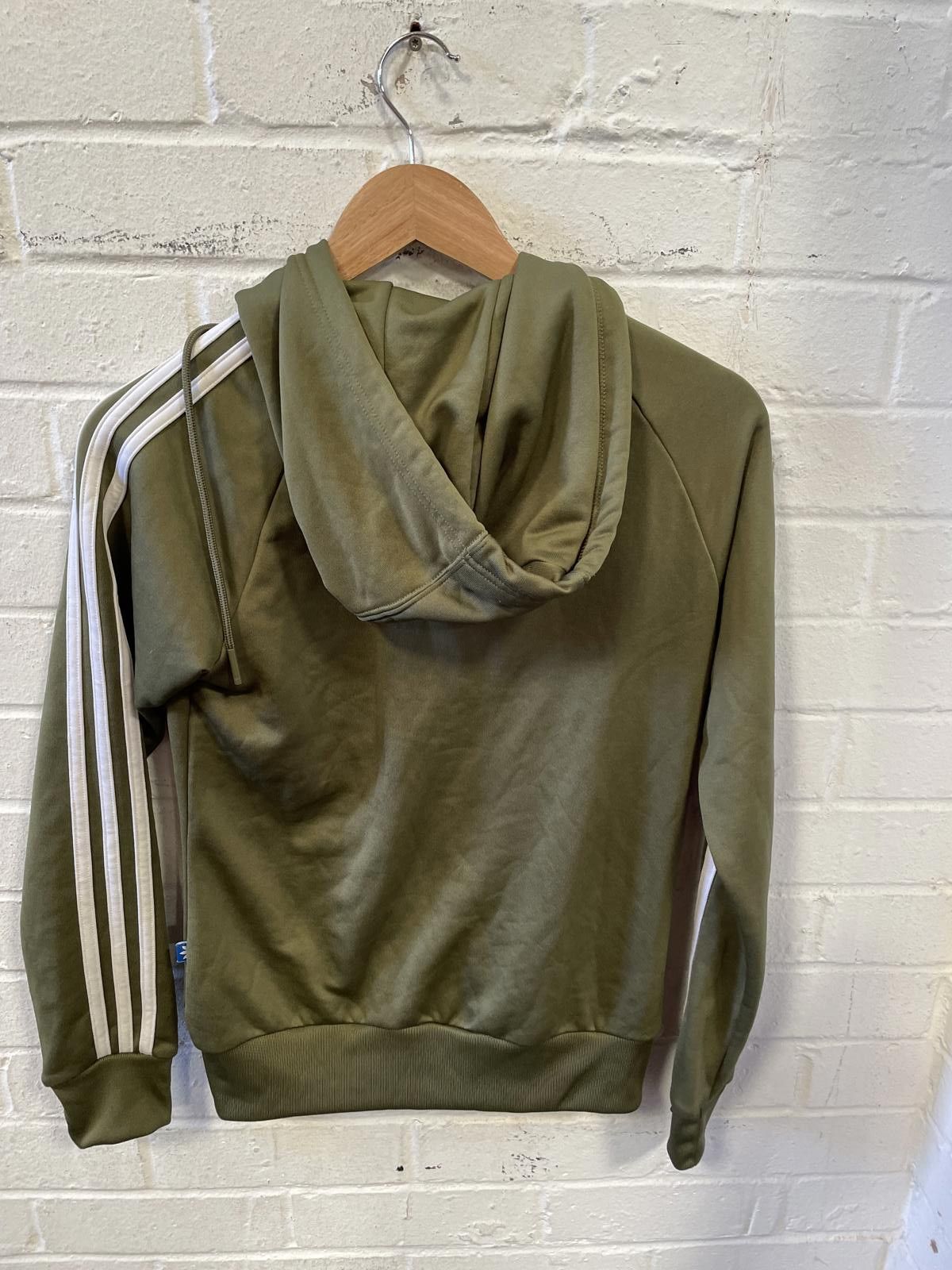 Adidas Adidas Kids Unisex Olive Green Hoodie Sweatshirt Size US XL / EU 56 / 4 - 3 Thumbnail