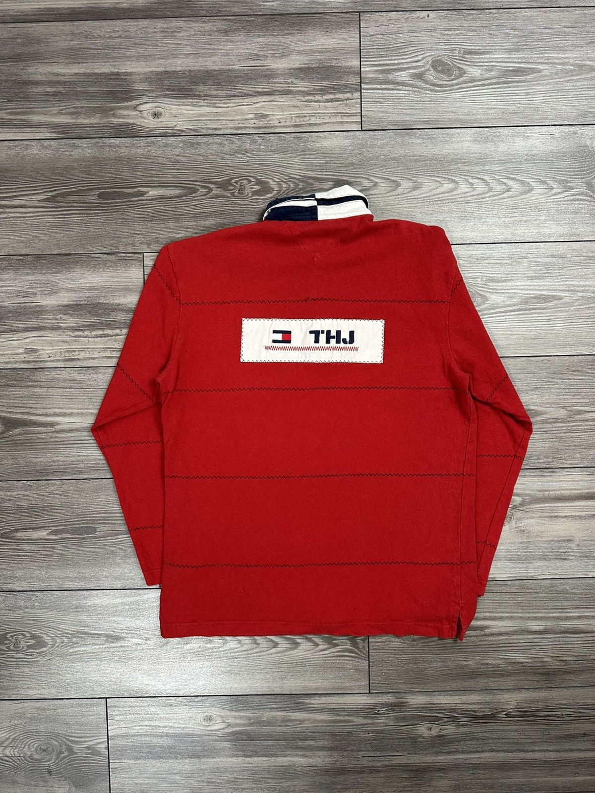 Tommy Hilfiger Vintage Y2K Tommy HIlfiger Rugby Shirt Size US S / EU 44-46 / 1 - 2 Thumbnail