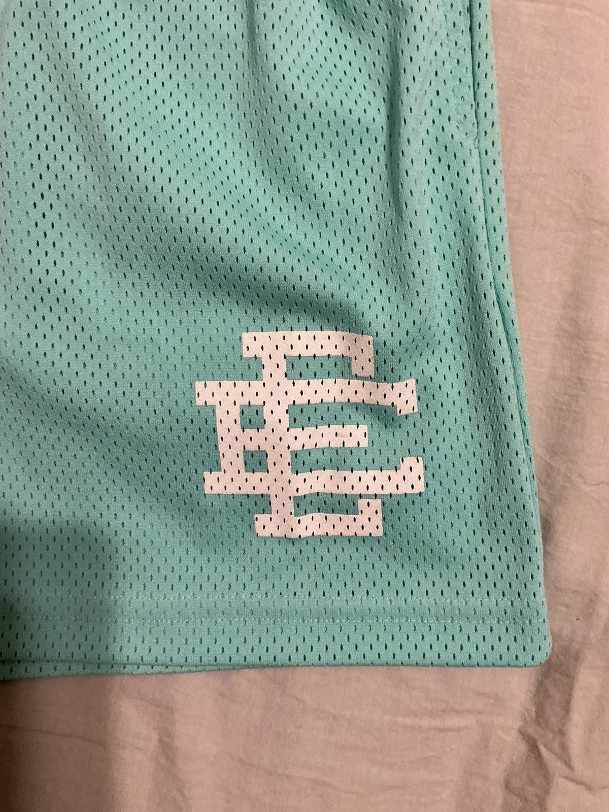 Eric Emanuel Eric Emanuel tiffany blue mesh shorts with white EE. medium Size US 32 / EU 48 - 2 Thumbnail