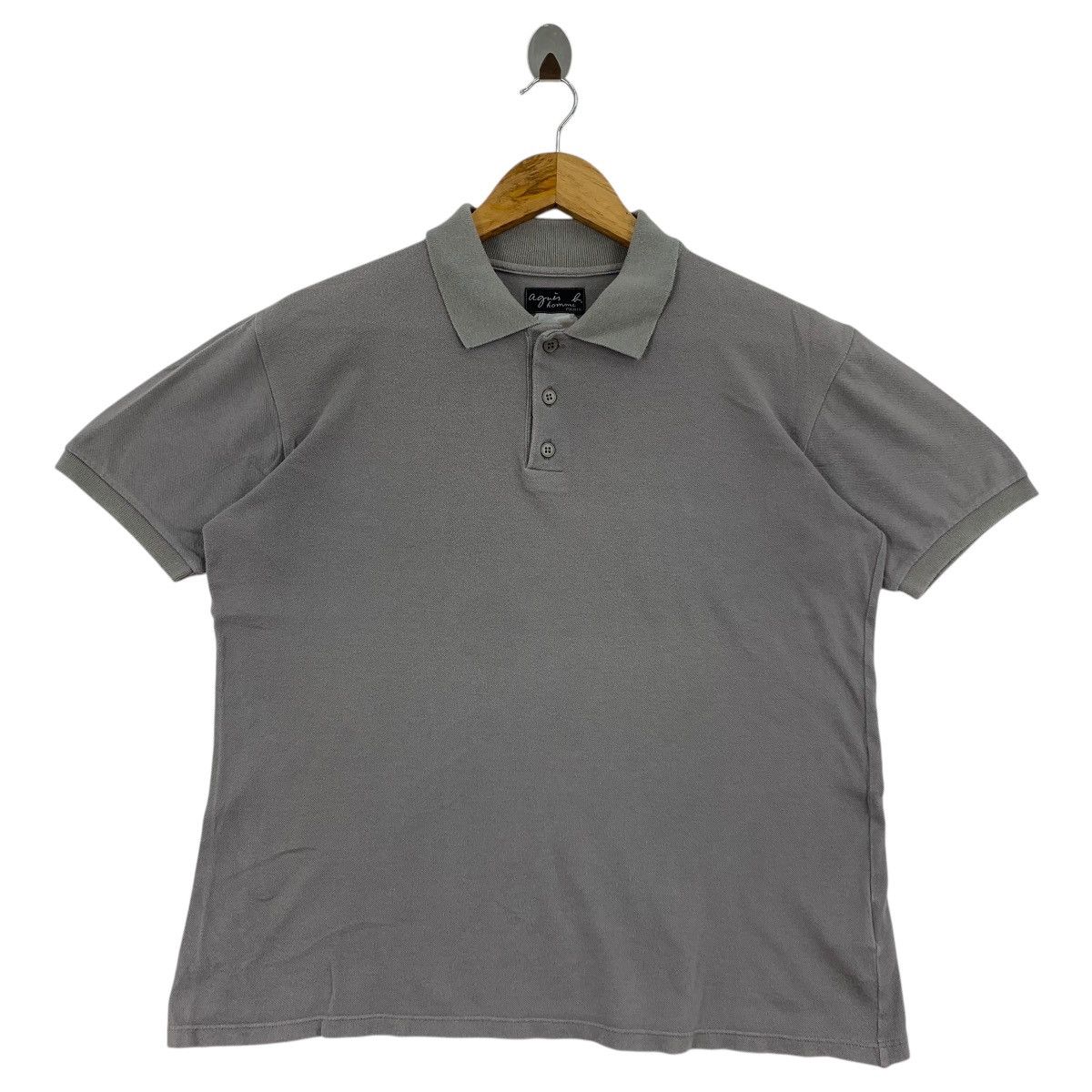 Designer × agnes b. AGNES B plain grey polos tee Size M / US 6-8 / IT 42-44 - 1 Thumbnail