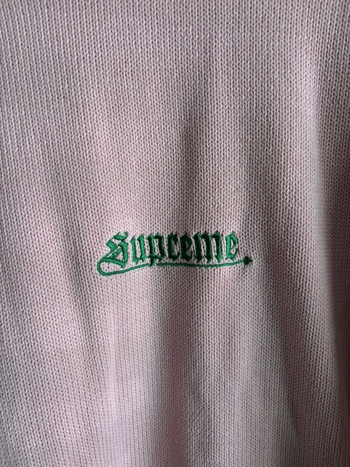 Supreme Supreme Old English Pink Sweater Size US XL / EU 56 / 4 - 9 Thumbnail