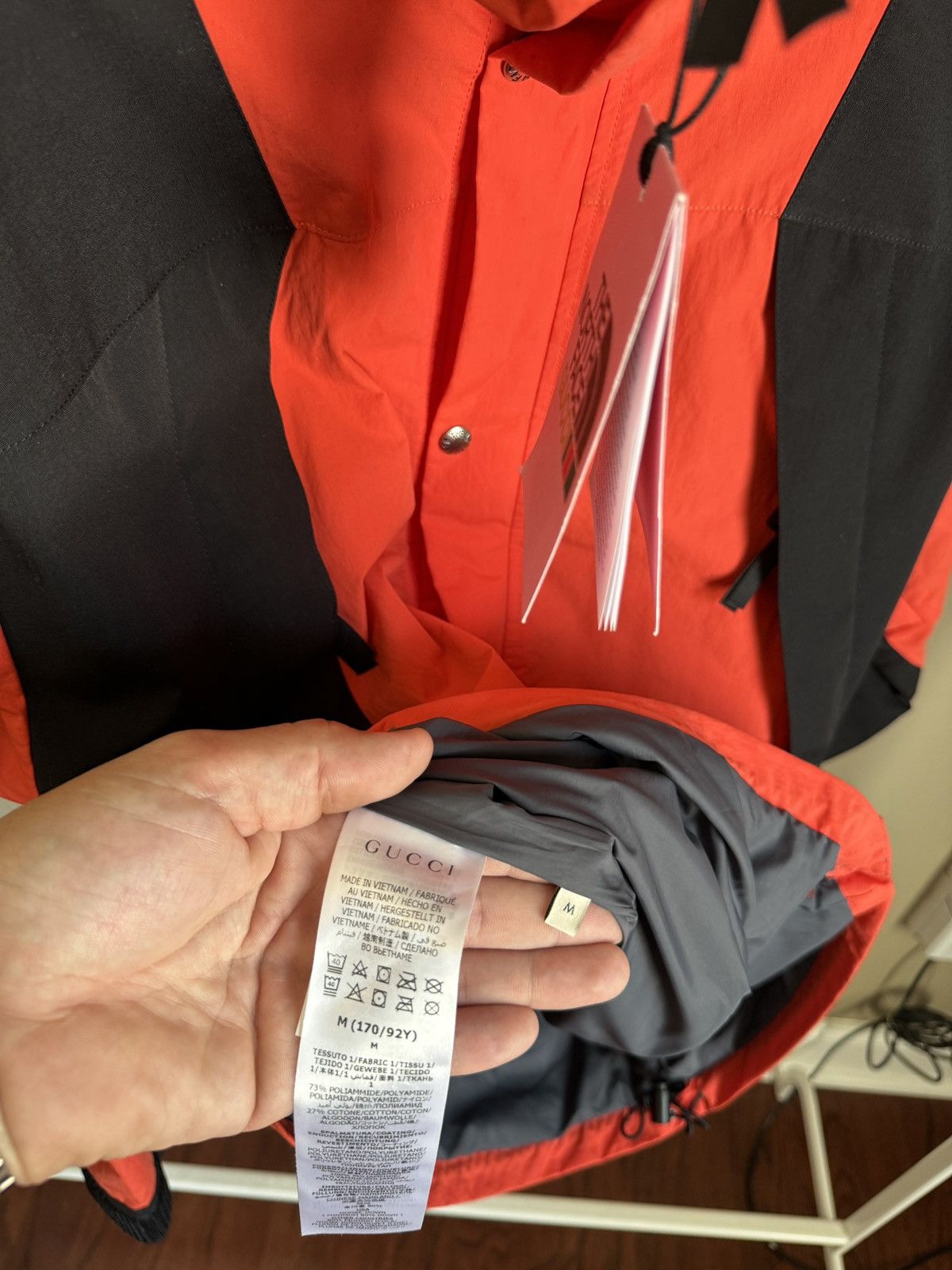 Gucci × The North Face The North Face X Gucci Orange Windbreaker Size US M / EU 48-50 / 2 - 6 Thumbnail