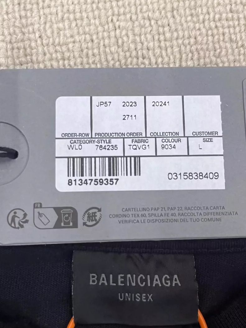 Balenciaga Balenciaga AiGen Short Sleeve T-Shirt Size US L / EU 52-54 / 3 - 4 Thumbnail