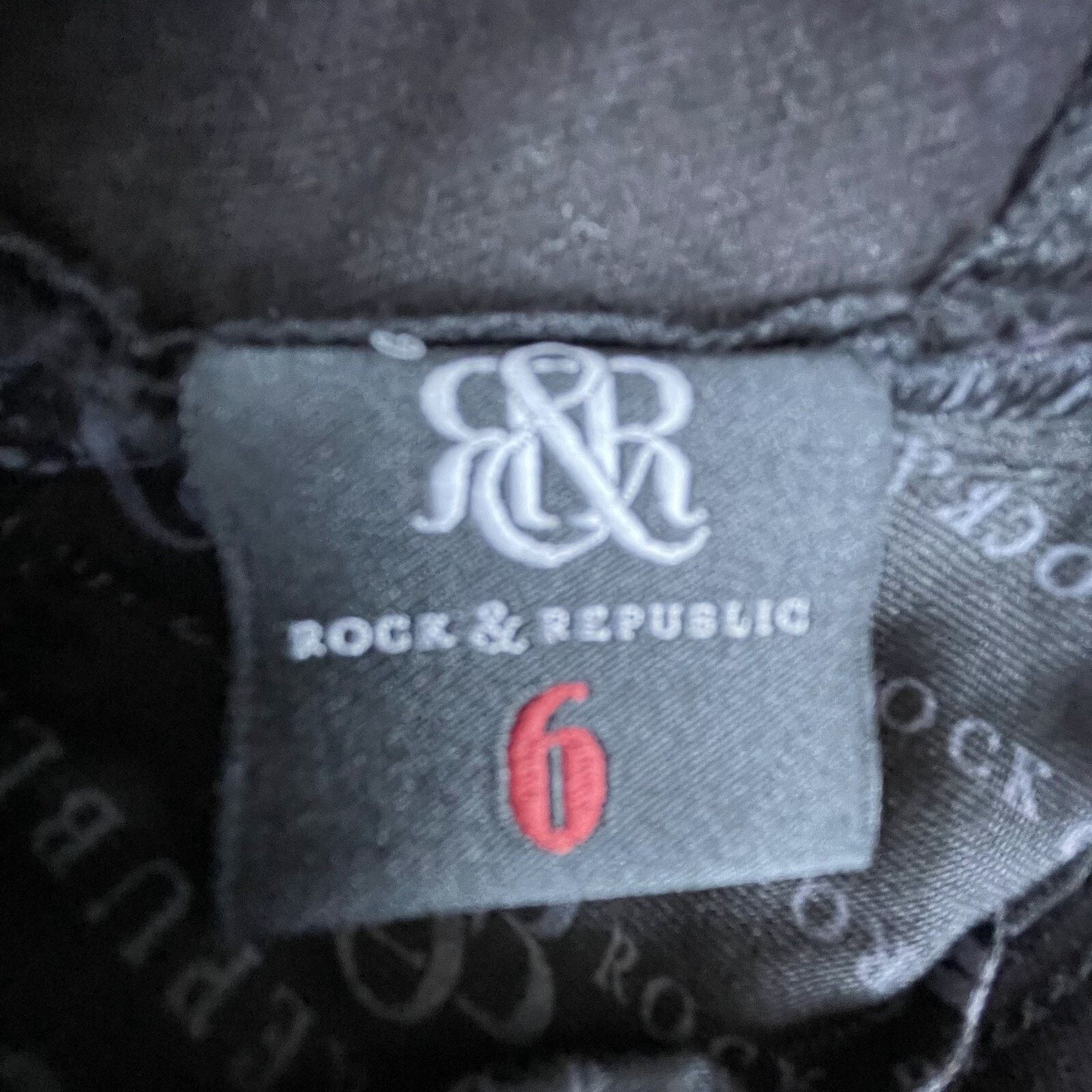 Rock & Republic Rock & Republic Jeans Womens 6 Black Berlin Stretch Skinny Size 28" / US 6 / IT 42 - 9 Thumbnail