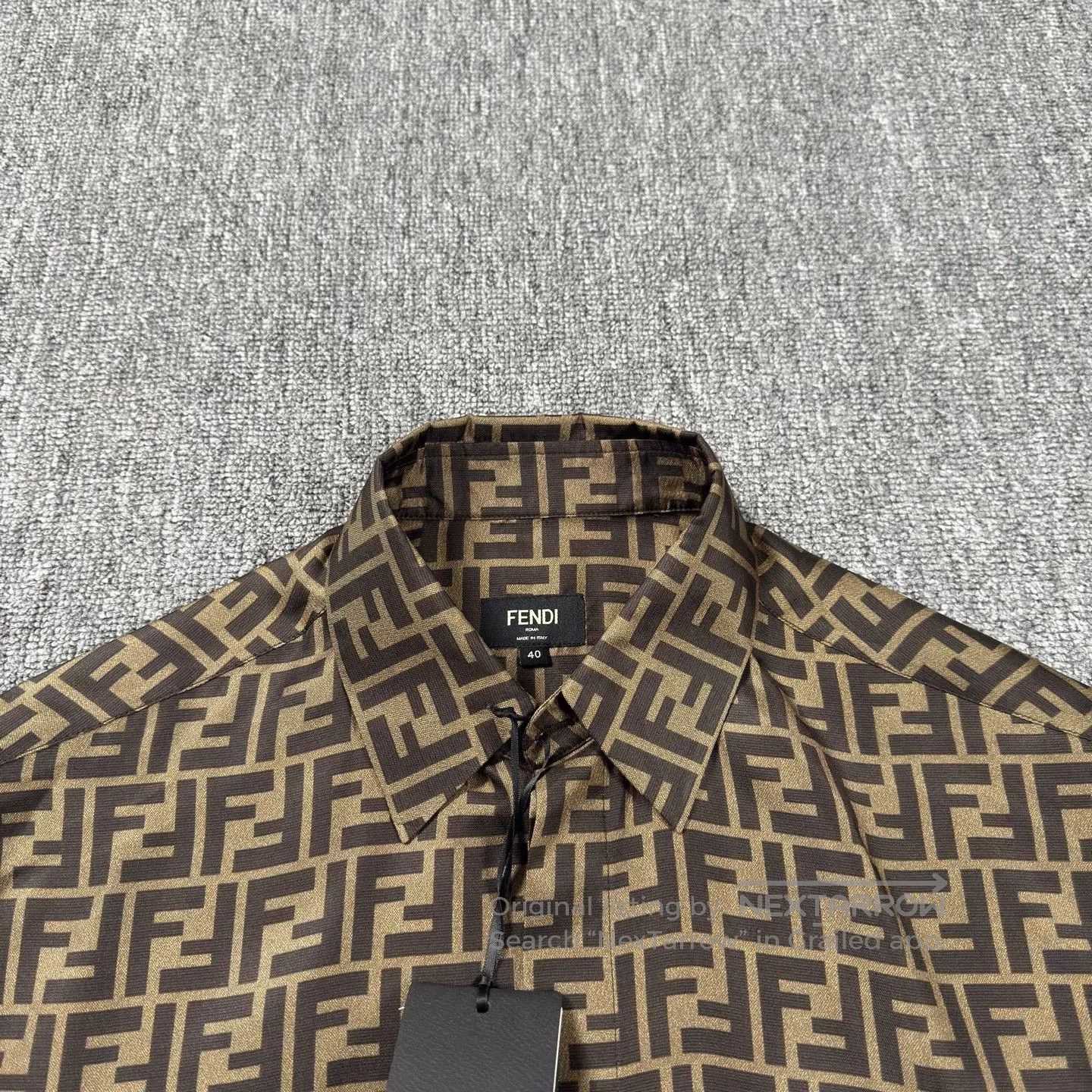 Fendi Fendi FF Print Short Sleeve Shirt. Size US XXS / EU 40 - 3 Thumbnail
