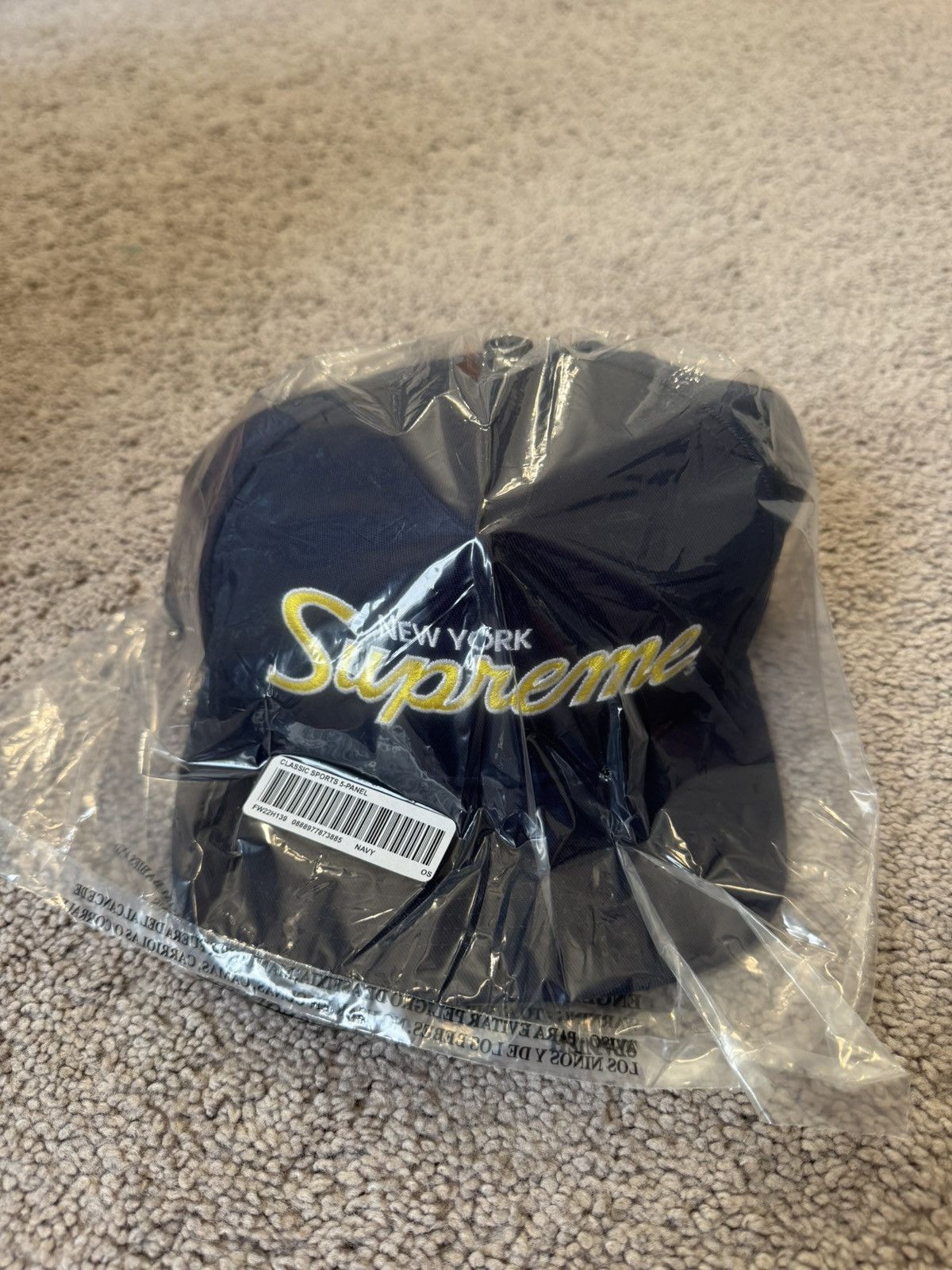 Supreme Supreme Classic Sports 5-Panel Navy Size ONE SIZE - 1 Thumbnail