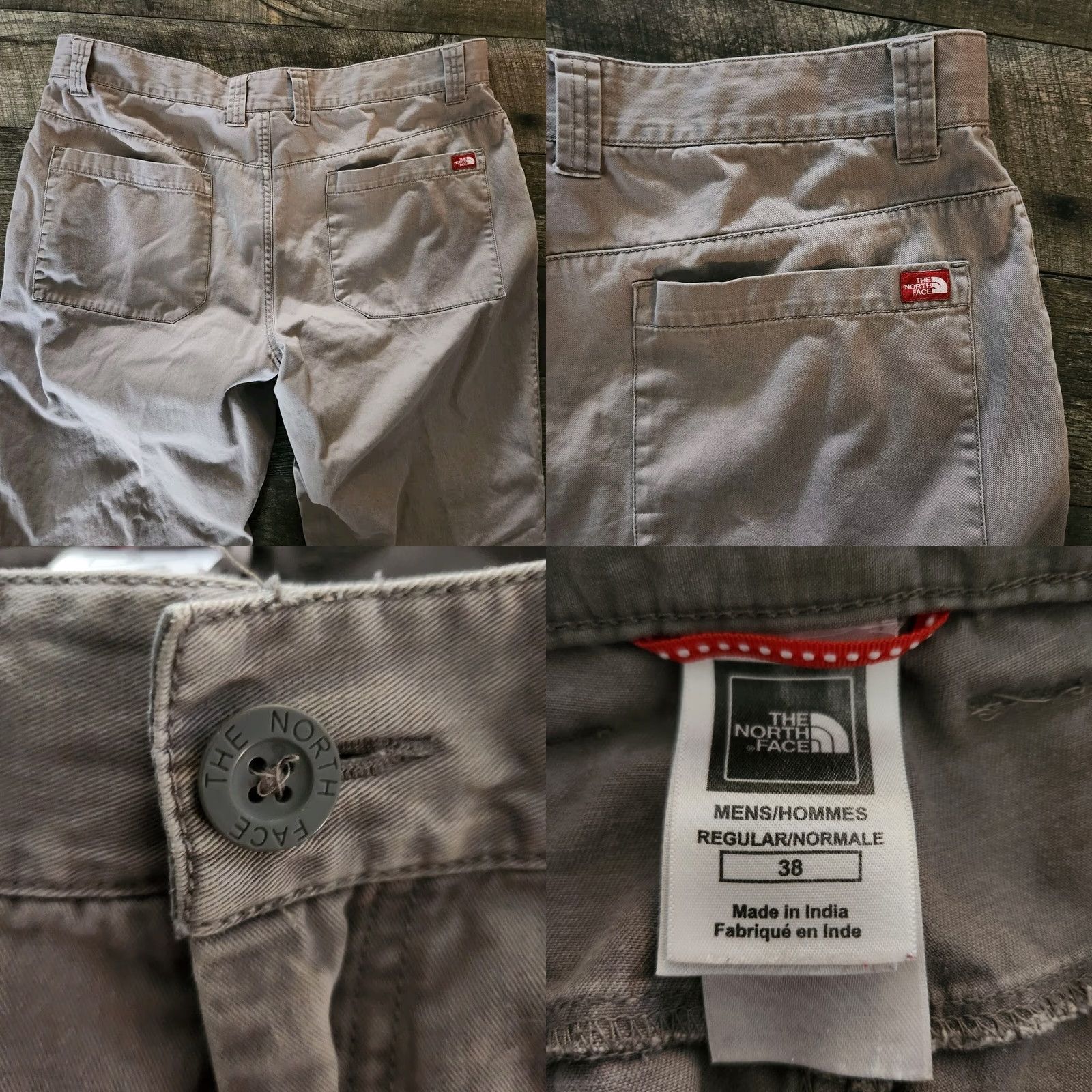 The North Face The North Face Pants Mens 38x32 Gray Relaxed Straight Leg Outdoors Hiking Camp Chino Regular Canvas Cotton Polyester Spandex Ban Bangladesh Mens Size US 38 / EU 54 - 8 Thumbnail