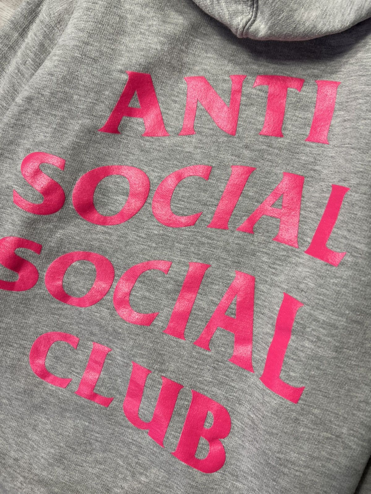 Anti Social Social Club Anti Social Social Club Grey Hoodie ASSC Pink Big Logo Size US M / EU 48-50 / 2 - 4 Thumbnail