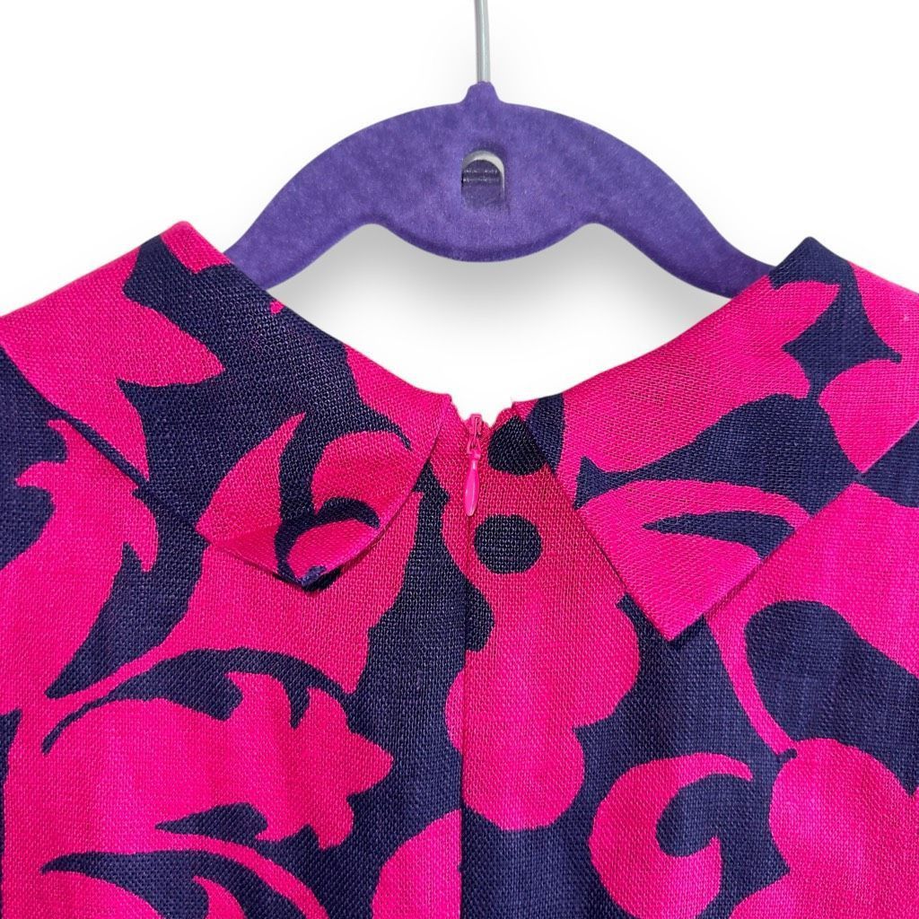 Other NWT Talbots 100% Linen Pink & Navy Cap Sleeve Dress Sz 8 Size M / US 6-8 / IT 42-44 - 10 Thumbnail