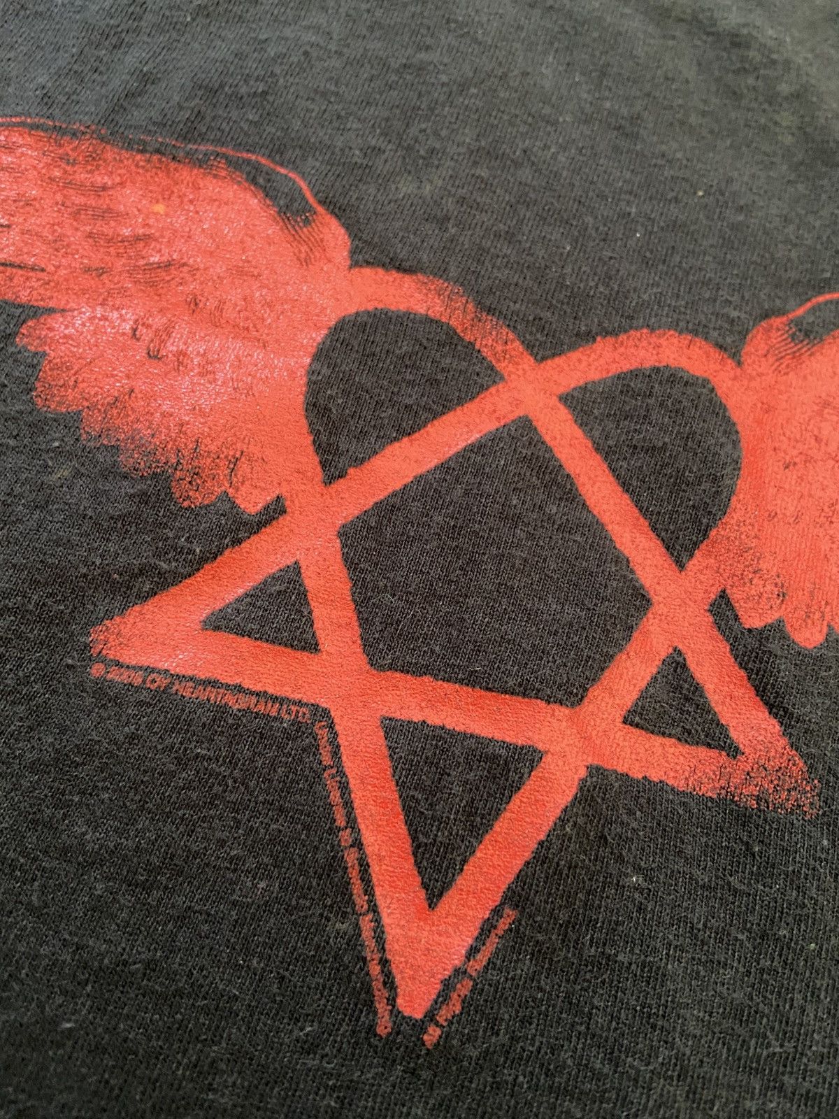 Band Tees × Vintage Vintage HIM 2005 Heartagram Tee band Metal Size US S / EU 44-46 / 1 - 8 Thumbnail