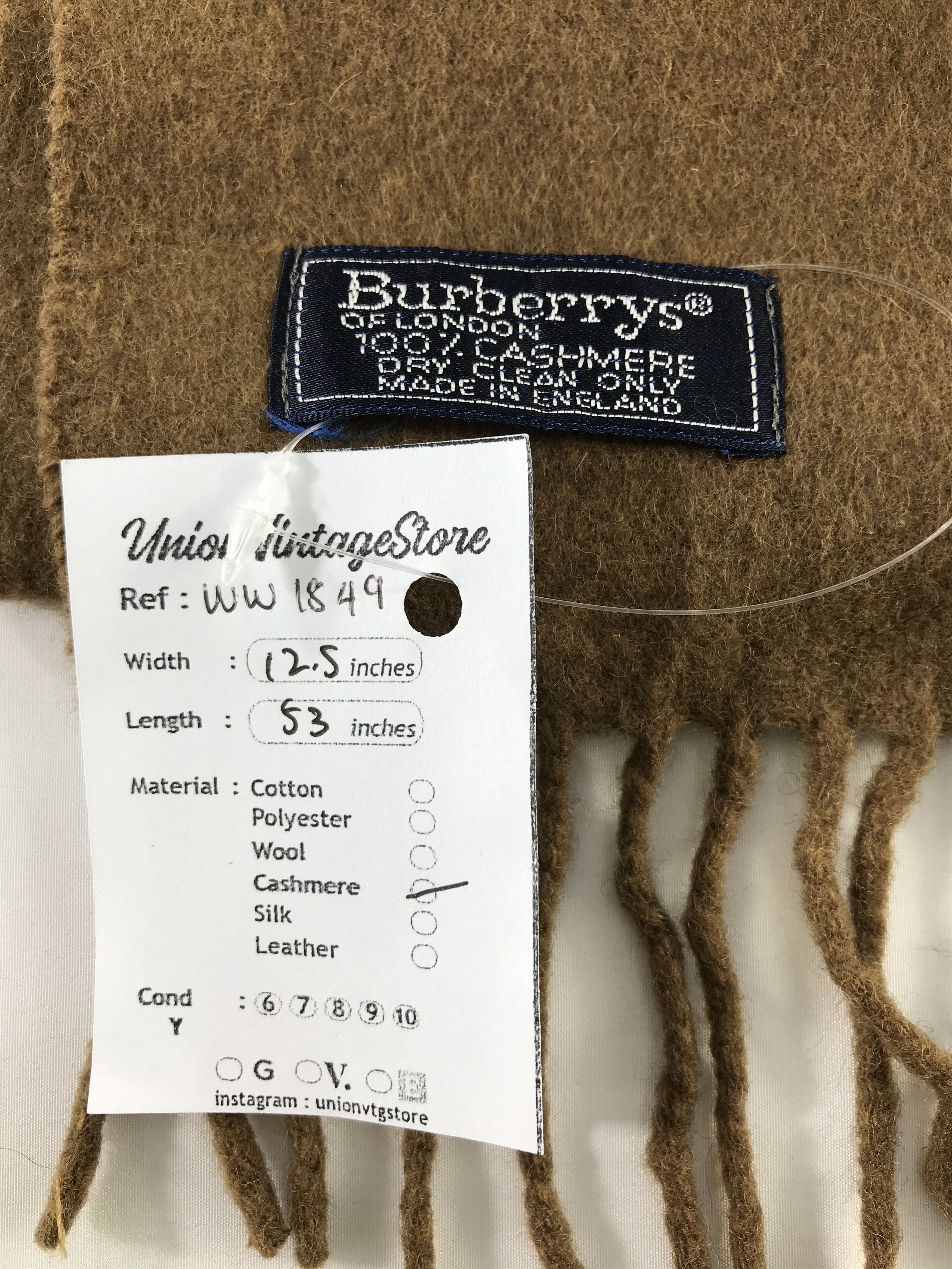 Burberry × Vintage Burberry Scarf / Muffler / Neckwear - WW1849 Size ONE SIZE - 5 Thumbnail