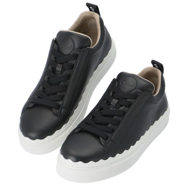 Chloe o1loc1c1024 Lauren Sneakers in Black Size US 7 / IT 37 - 1 Thumbnail