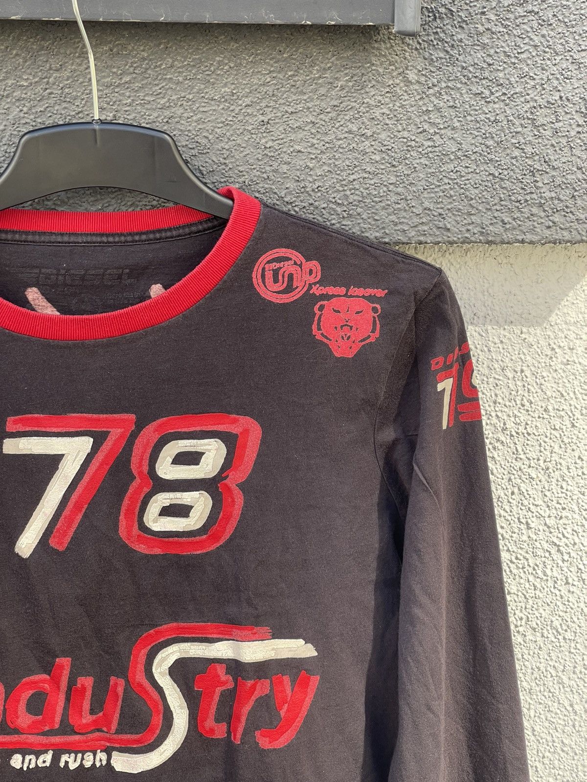 Diesel Y2K Diesel Ride Hard painted Longsleeve tee vintage Size US S / EU 44-46 / 1 - 6 Thumbnail