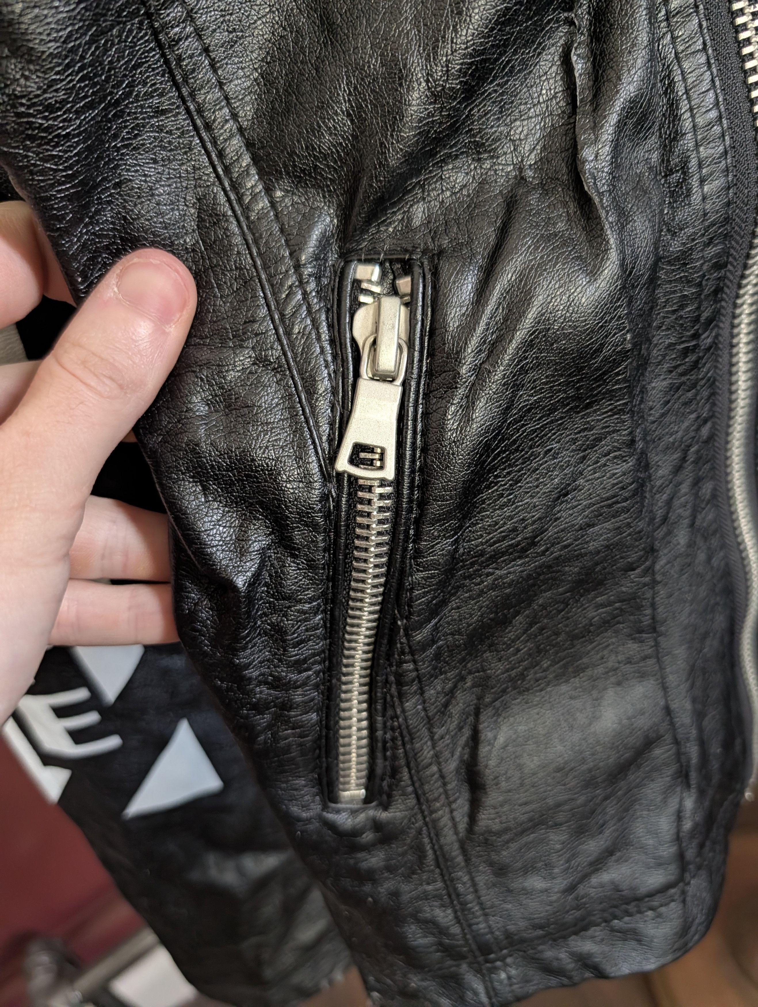In The Attic Japanese archive graphic black moto faux leather jacket Size US M / EU 48-50 / 2 - 4 Thumbnail